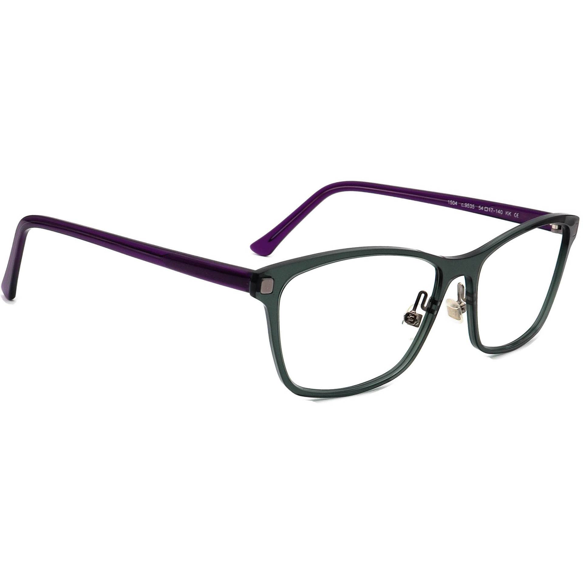 Prodesign Denmark Brille 1504 C.9535 Grün/Lila B-Form Rahmen 54[]17 140 von AfsharOptics