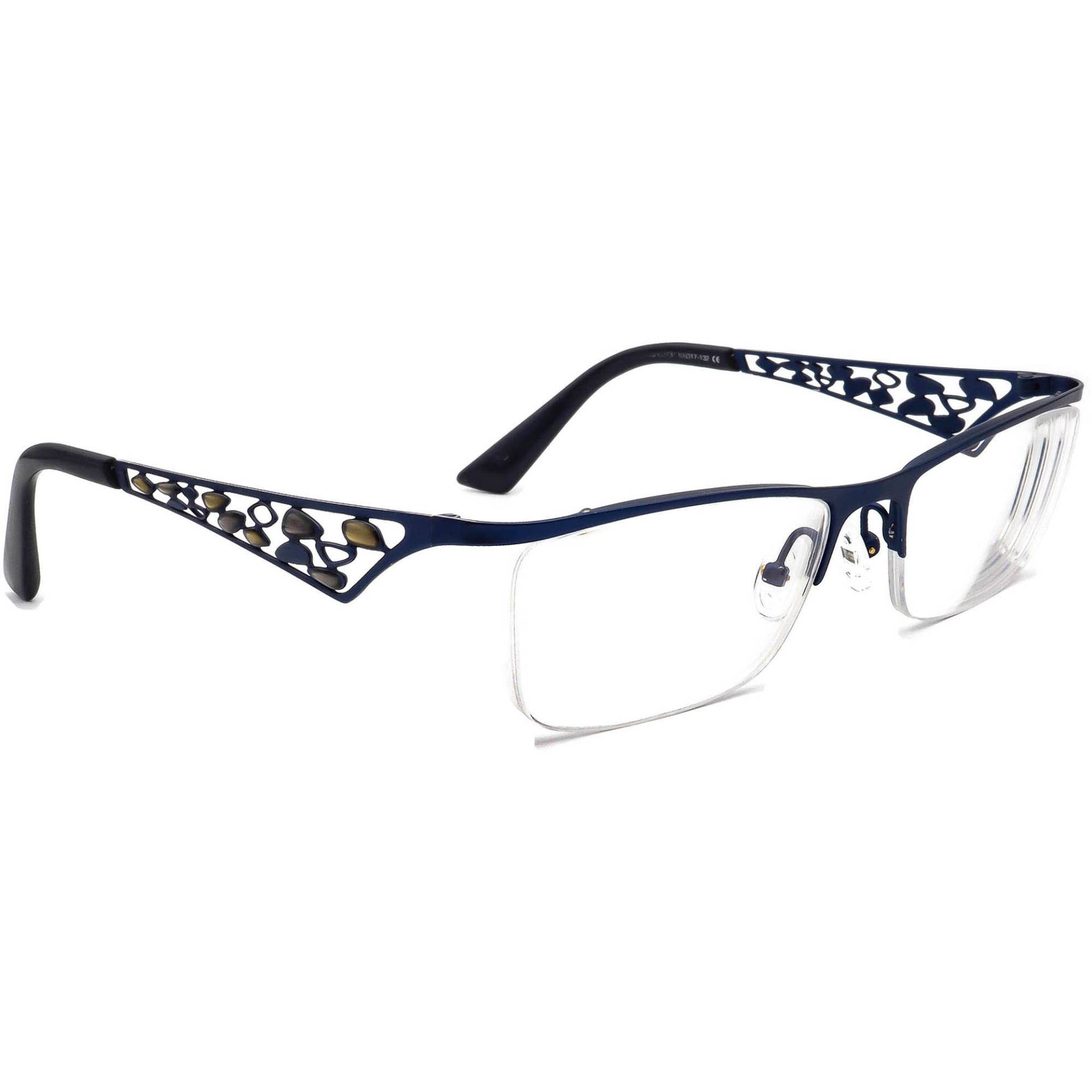 Prodesign Denmark Brille 5135 C.3431 Navy Blue Halbrand Metall 53[]17 132 von AfsharOptics