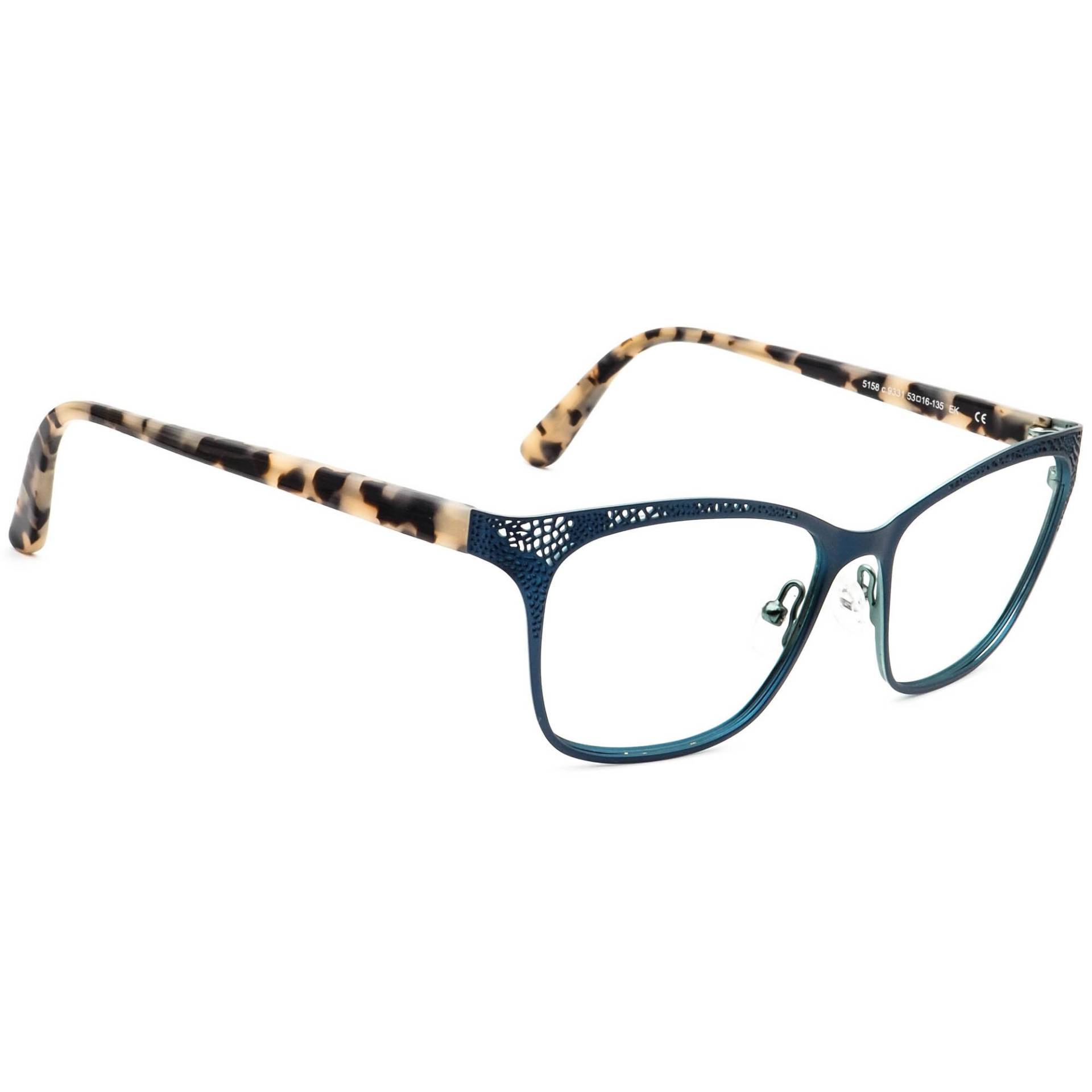 Prodesign Denmark Brille 5158 C.9331 Blau/Schildkröte Katzenauge Rahmen 53[]16 135 von AfsharOptics