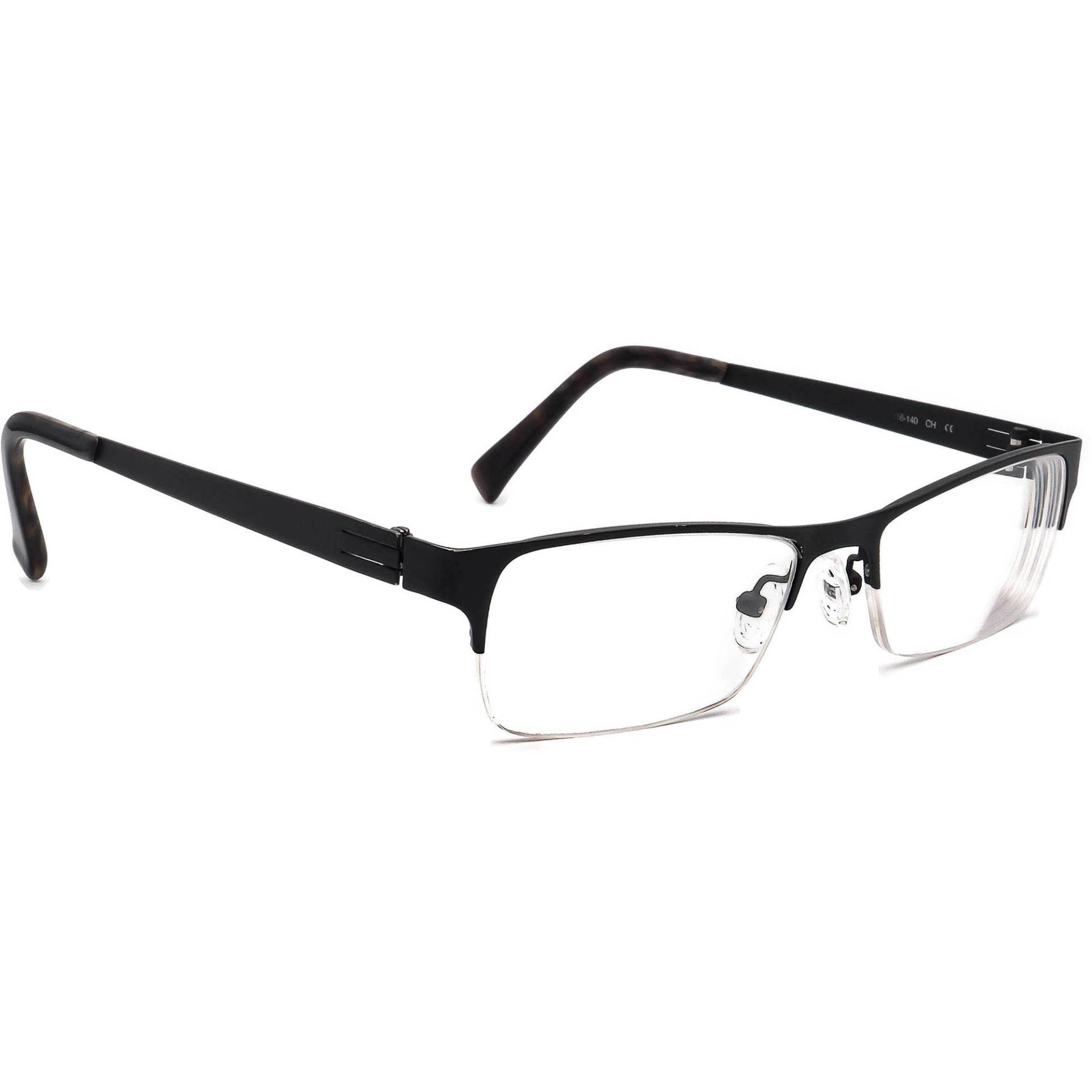 Prodesign Denmark Brille Schwarz Halbrand Rechteck Metallrahmen 51[]16 140 von AfsharOptics