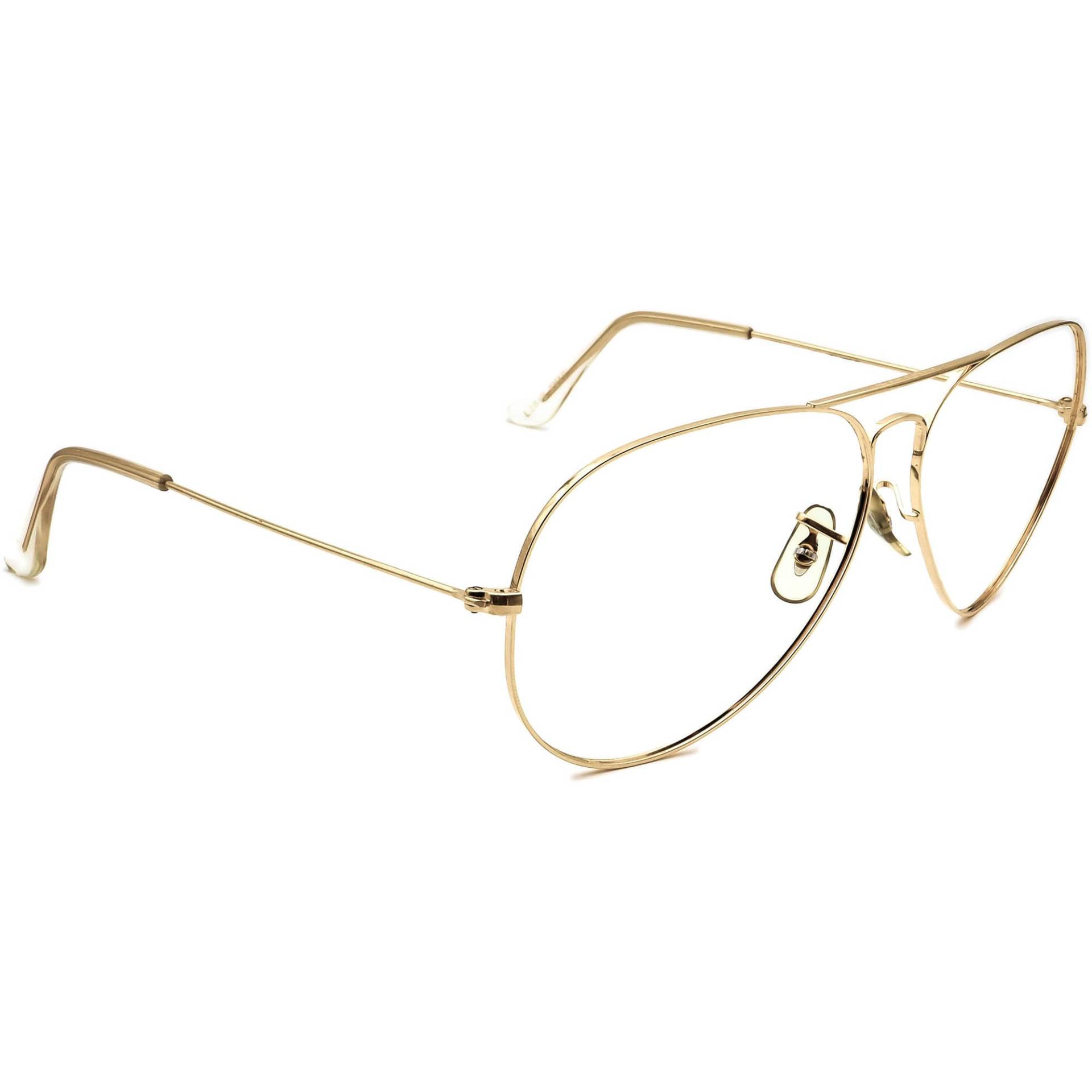 Ray-Ban | B&l Vintage Sonnenbrillengestell Nur L2846 Xwas Gold Aviator Usa 52 Mm von AfsharOptics