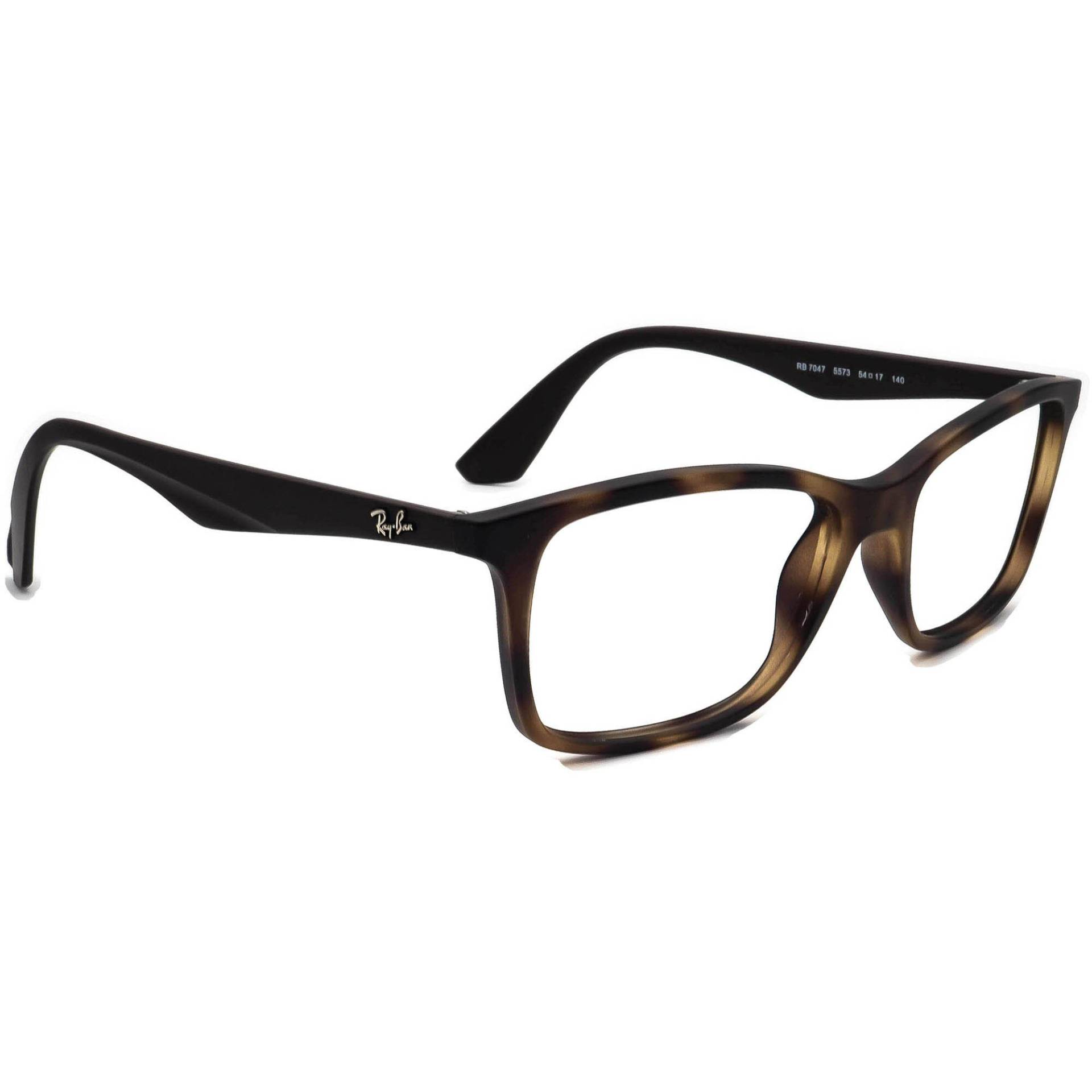 Ray-Ban Brille Ist Rb 7047 5573 Matte Schildkröte/Braun Rechteckig 54[]17 140 von AfsharOptics