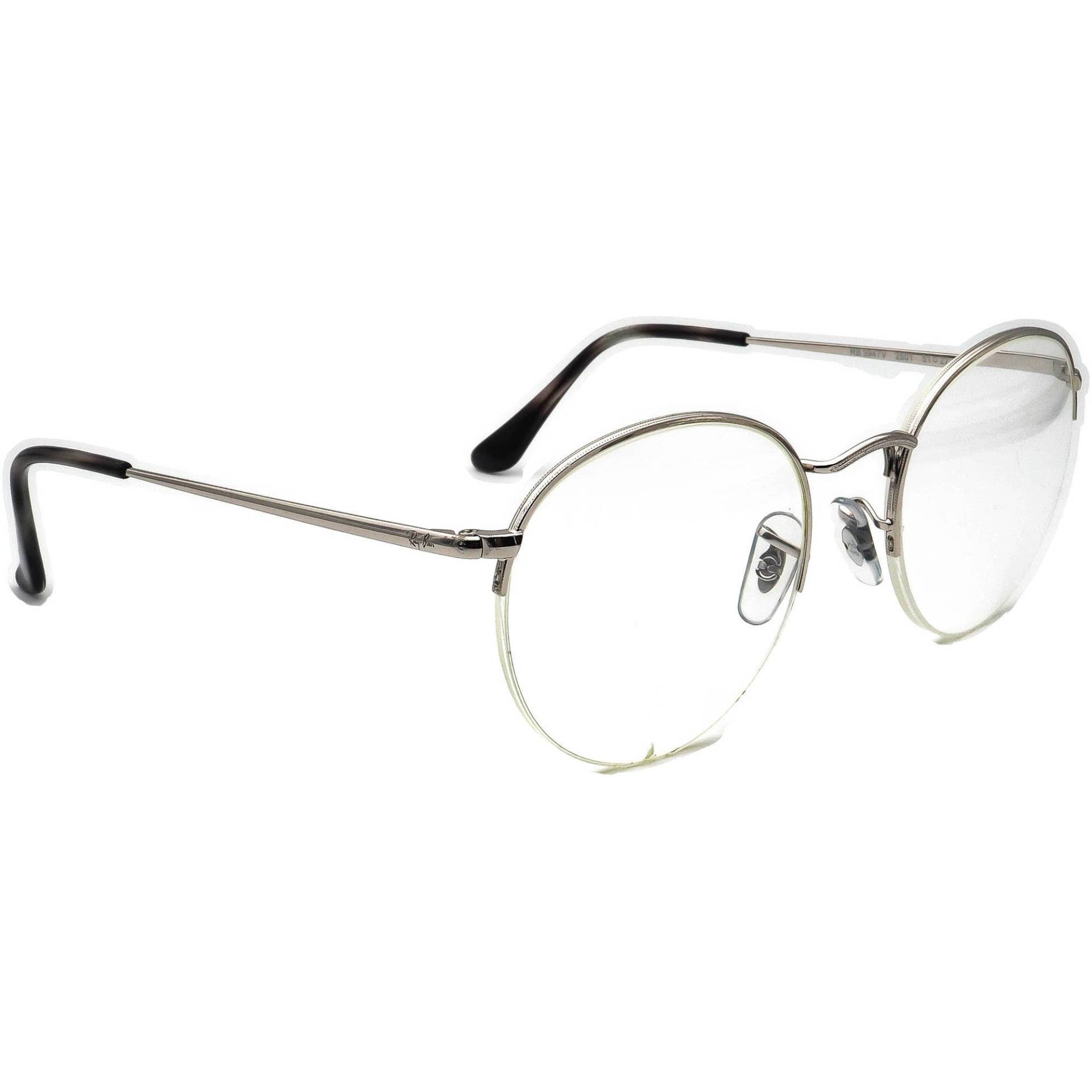 Ray-Ban Brille Rb 3947V 2501 Silber Halbrand Rundes Metallgestell 51[]22 145 von AfsharOptics