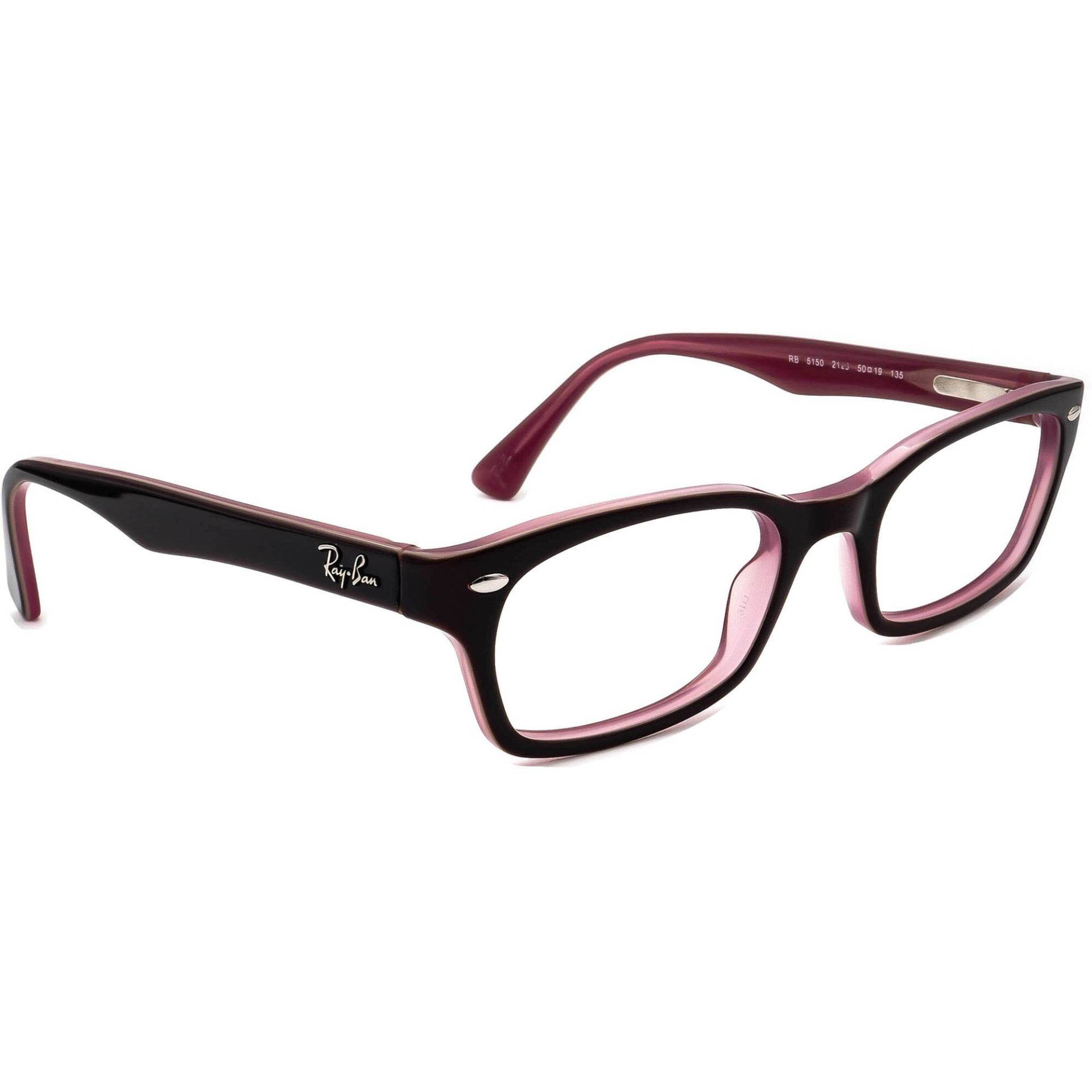 Ray-Ban Brille Rb 5150 2123 Dunkelbraun/Lila Rechteckiger Rahmen 50[]19 135 von AfsharOptics