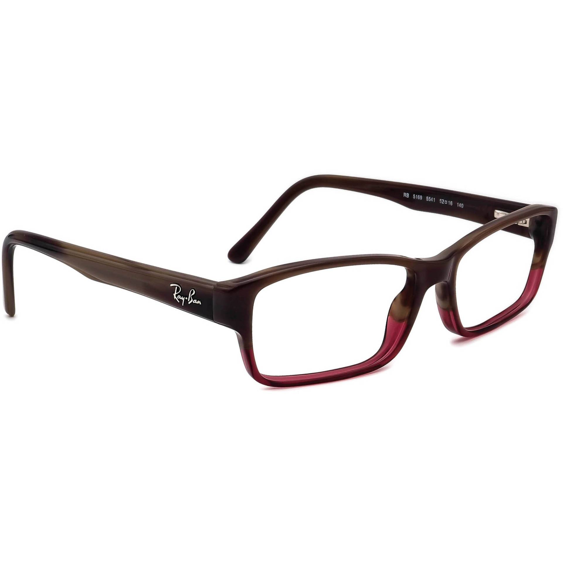 Ray-Ban Brille Rb 5169 5541 Braun/Lila Horn Rechteckiger Rahmen 52[]16 140 von AfsharOptics