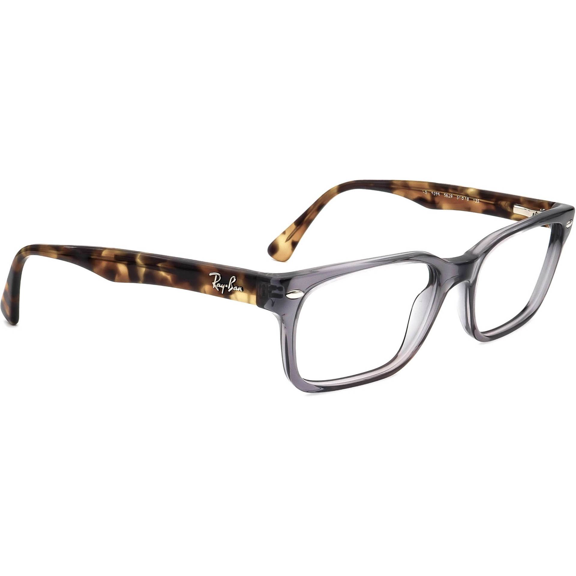 Ray-Ban Brille Rb 5286 5629 Transparent Grau/Schildkröte Rechteckig 51[]18 135 von AfsharOptics