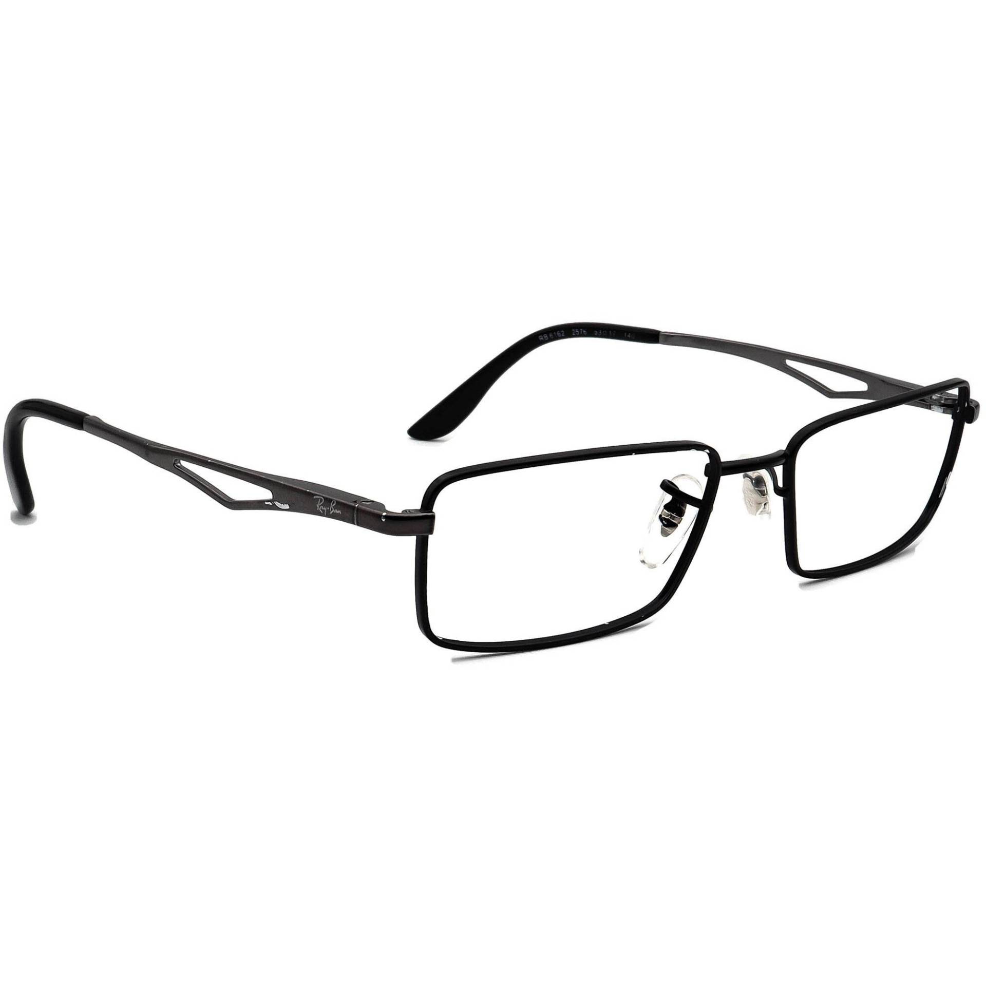 Ray-Ban Brille Rb 6162 2576 Schwarz Rechteckiger Metallrahmen 53[]17 140 von AfsharOptics