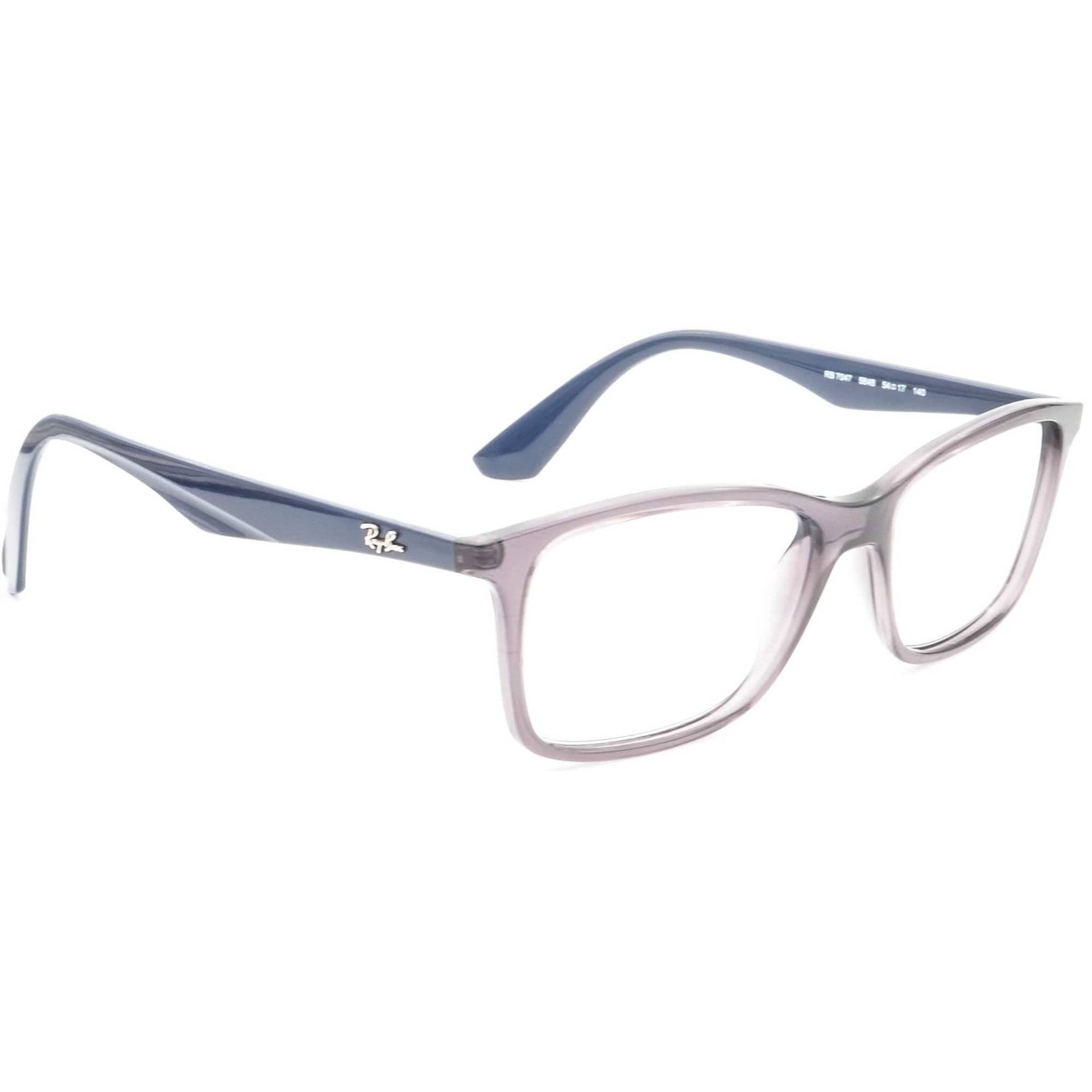 Ray-Ban Brille Rb 7047 5848 Transparent Grau/Marineblau Rahmen 54[]17 140 von AfsharOptics