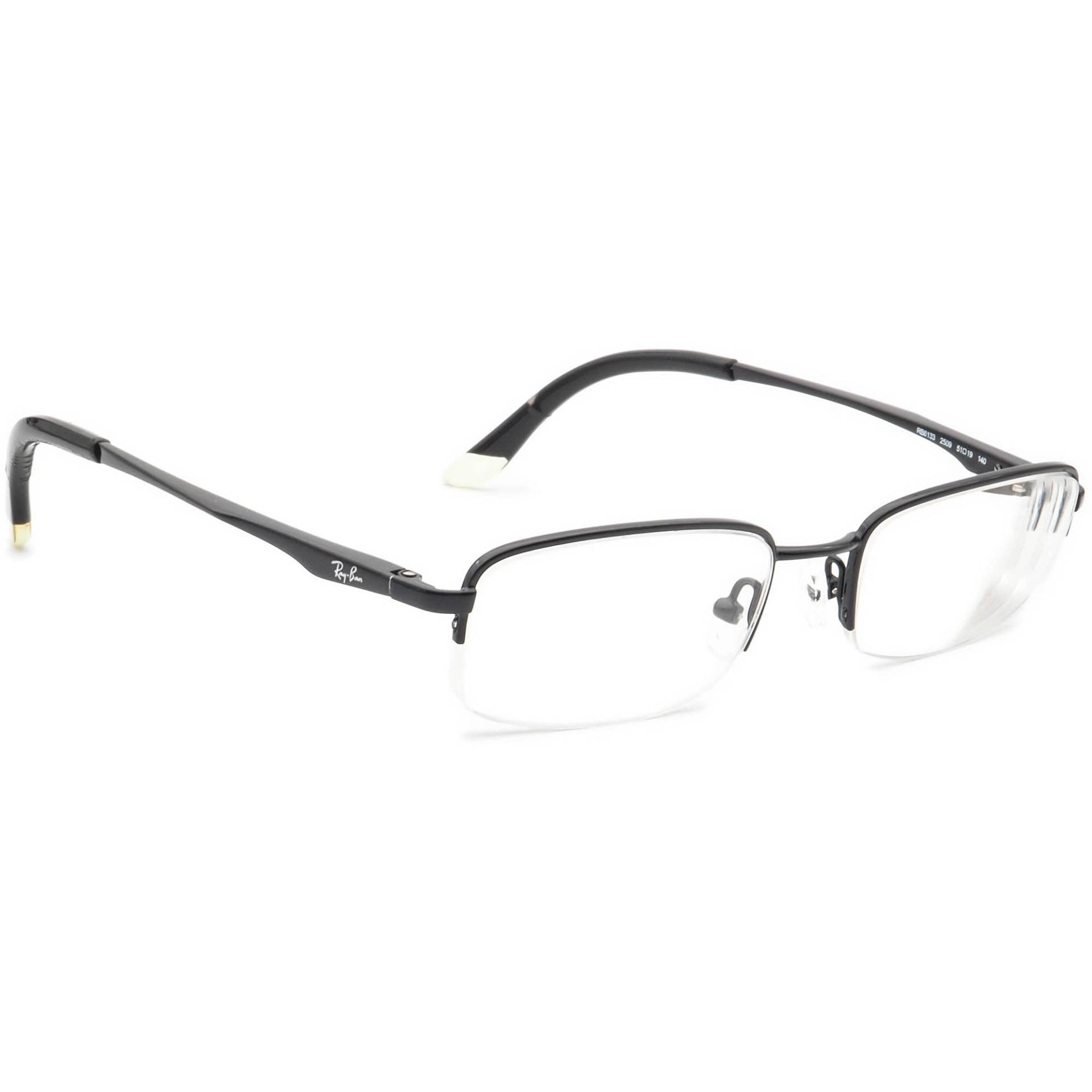 Ray-Ban Brille Rb6133 2509 Schwarz Halbrand Metallgestell 51[]19 140 von AfsharOptics