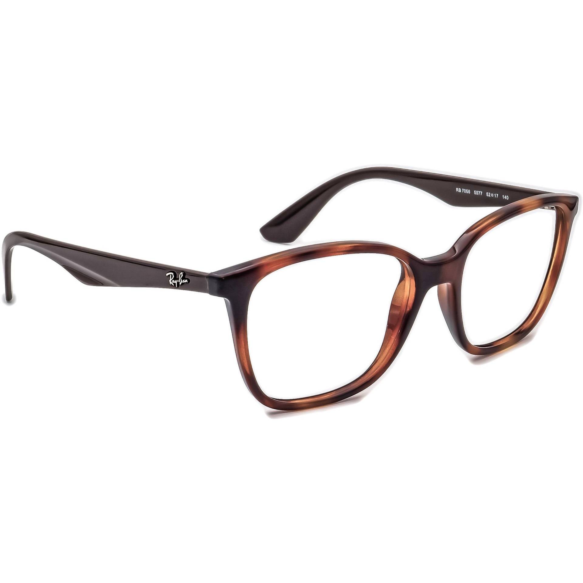 Ray-Ban Herren Brille Rb 7066 5577 Schildkröte/Braun Quadrat Rahmen 52[]17 140 von AfsharOptics