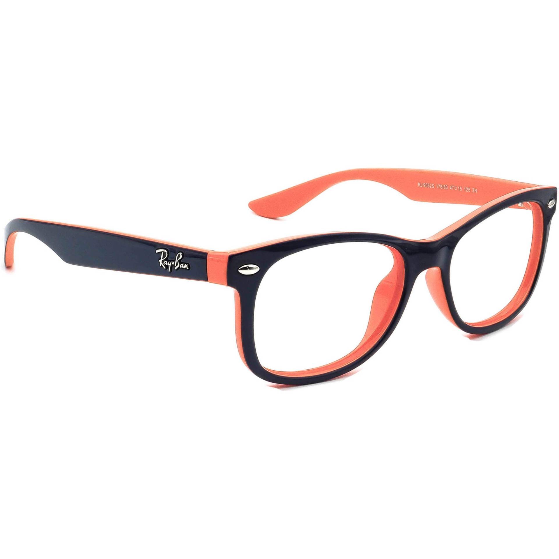 Ray-Ban Kinder Sonnenbrille Rahmen Nur Rj 9052S 178/80 Blau Auf Orange Square 47 Mm von AfsharOptics