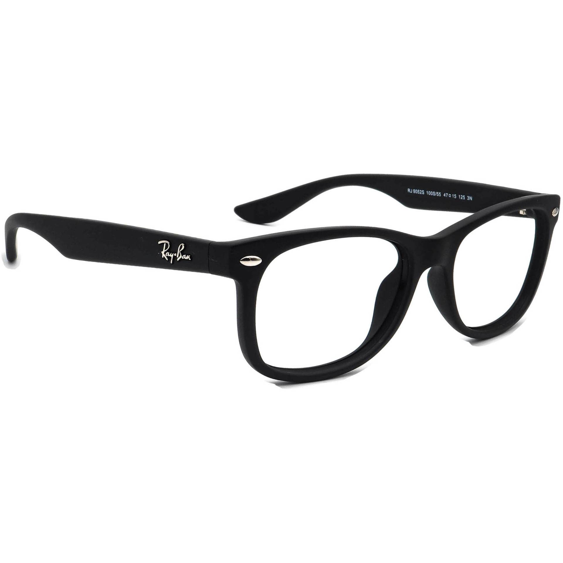 Ray-Ban Kinderbrillengestell Nur Rj 9052S 100S/55 Matt Schwarz Quadrat 47 Mm von AfsharOptics