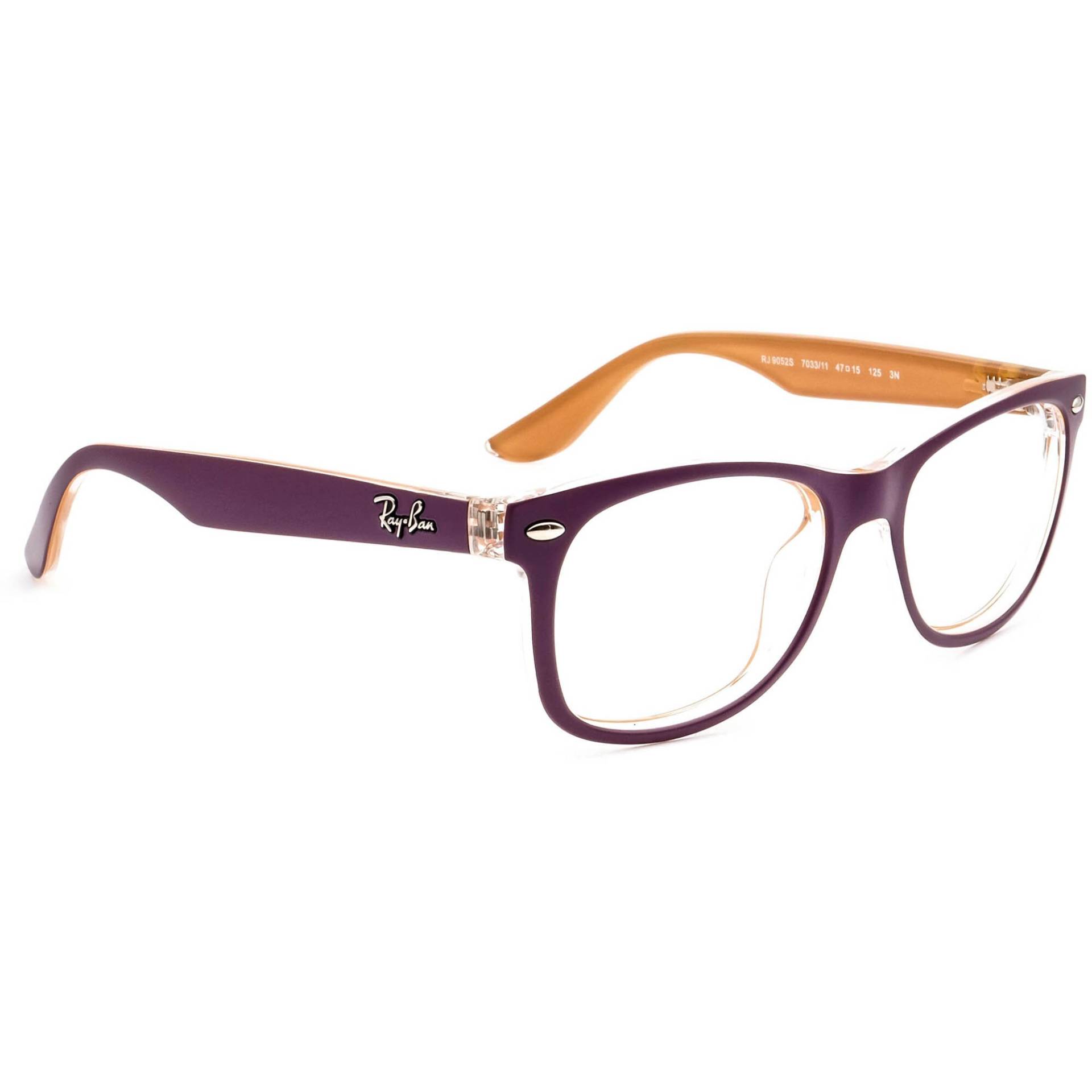 Ray-Ban Kinderbrillengestell Nur Rj 9052S 7033/11 Matt Lila Quadrat 47 Mm von AfsharOptics