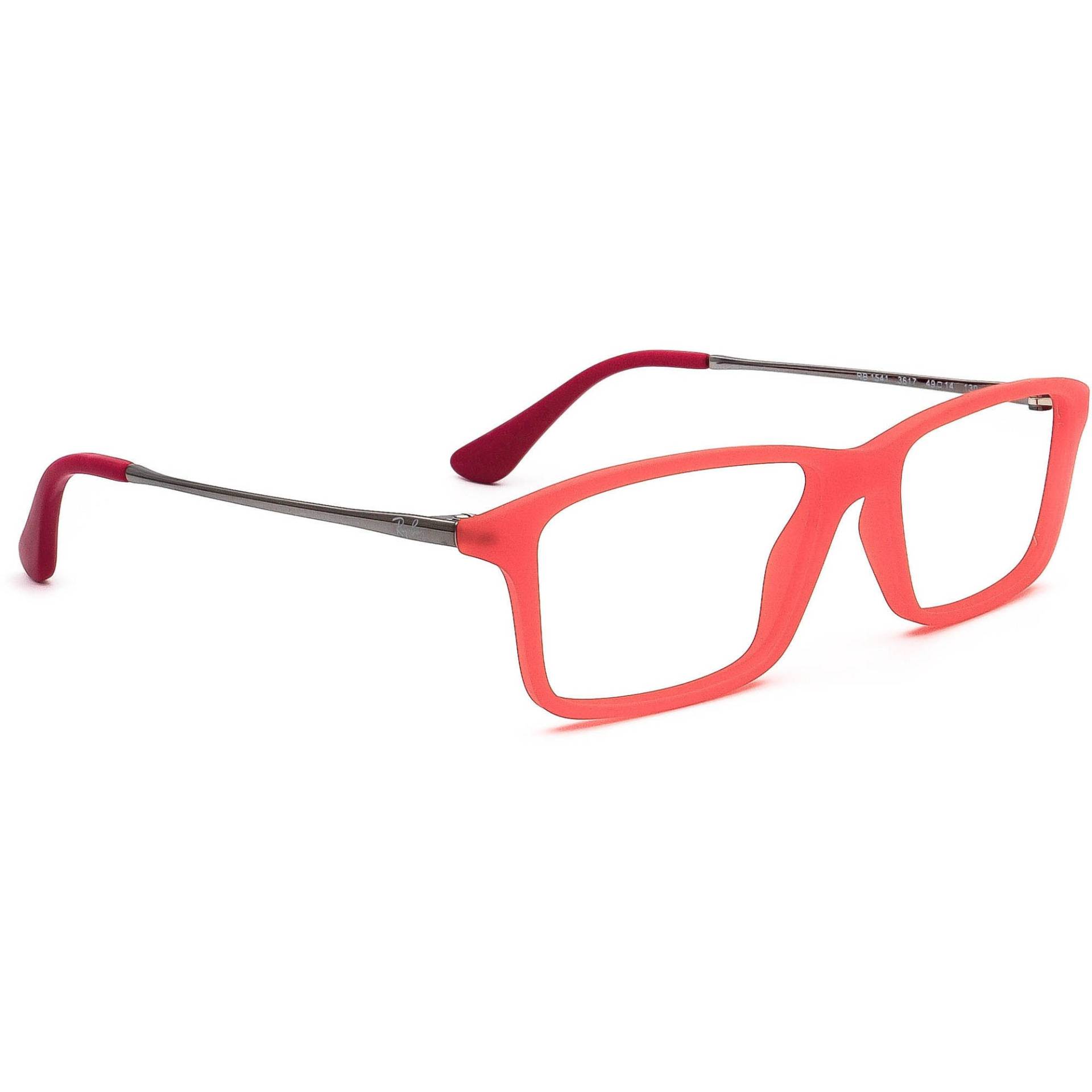 Ray-Ban Kleine Brille Rb 1541 3617 Matte Rot/Silber Rechteckig 49[]14 130 von AfsharOptics