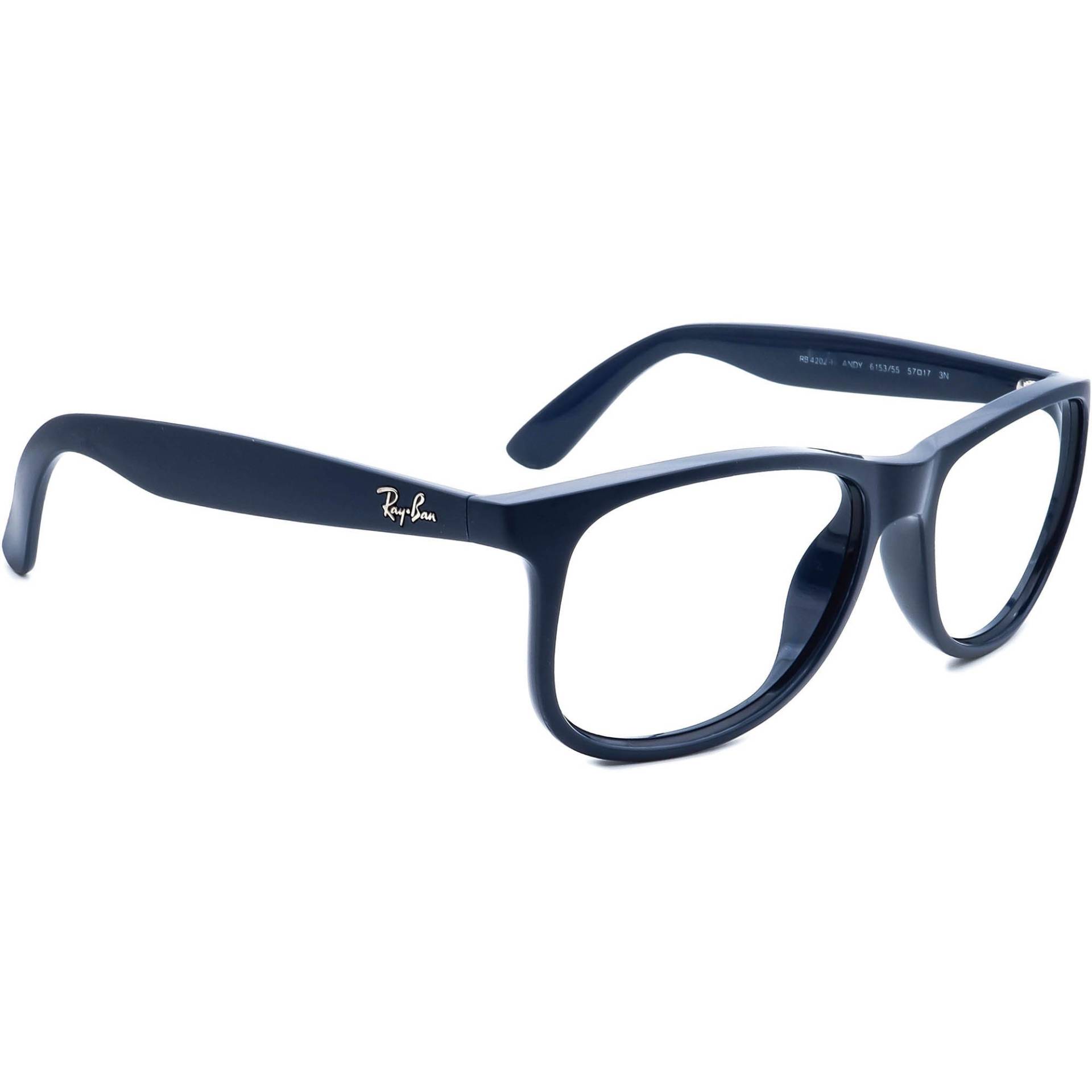 Ray-Ban Sonnenbrillengestell Nur Rb4202 Andy 6153/55 Blue Square Italy 57 Mm von AfsharOptics