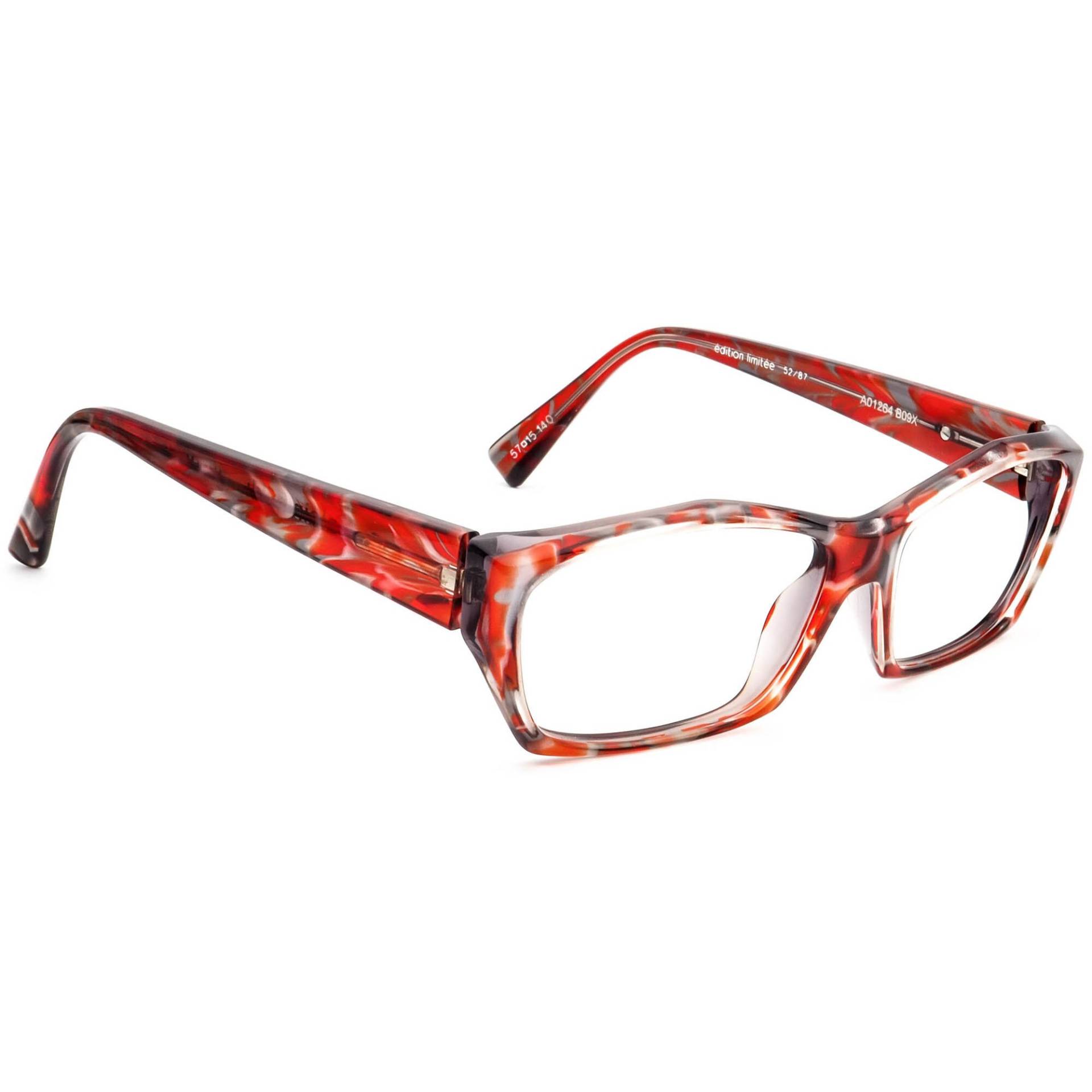 Seltene Limitierte Auflage 52/87 Alain Mikli Brille A01264 B09x Rot 57mm Handmade von AfsharOptics