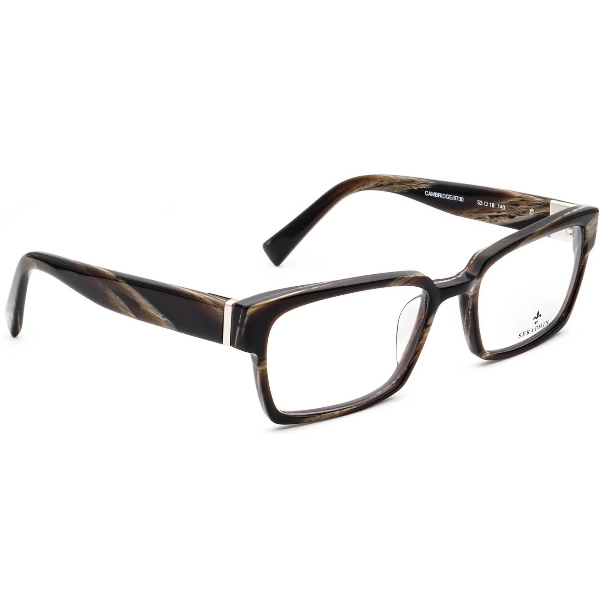 Seraphin Brille Cambridge/8730 Braun Horn Rahmen Japan 53[]18 140 Handmade von AfsharOptics