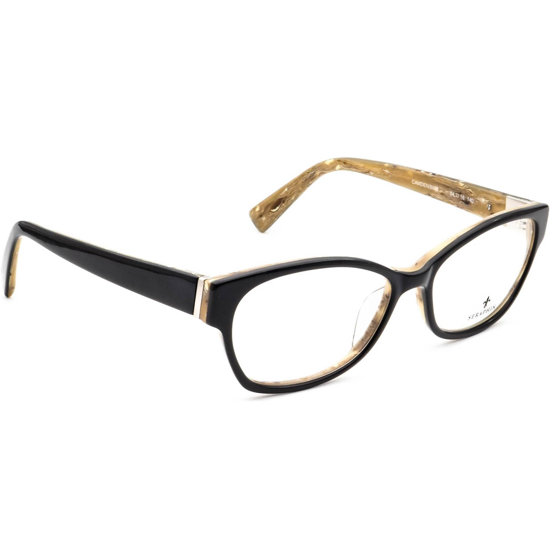 Seraphin Brille Camden/8698 Schwarz Auf Marmor Braun Japan 54[]16 140 Handmade von AfsharOptics