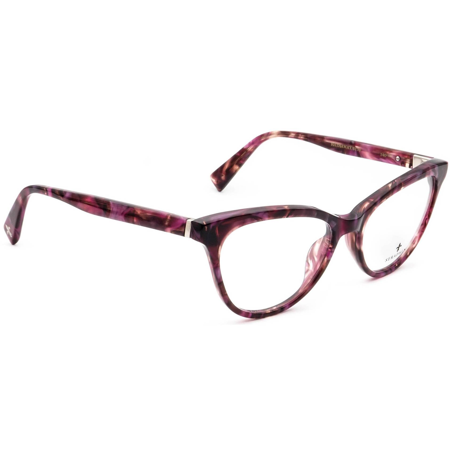 Seraphin Brille Hathaway/8170 Lila Marmor Katzenauge Japan 53-17 140 Handmade von AfsharOptics