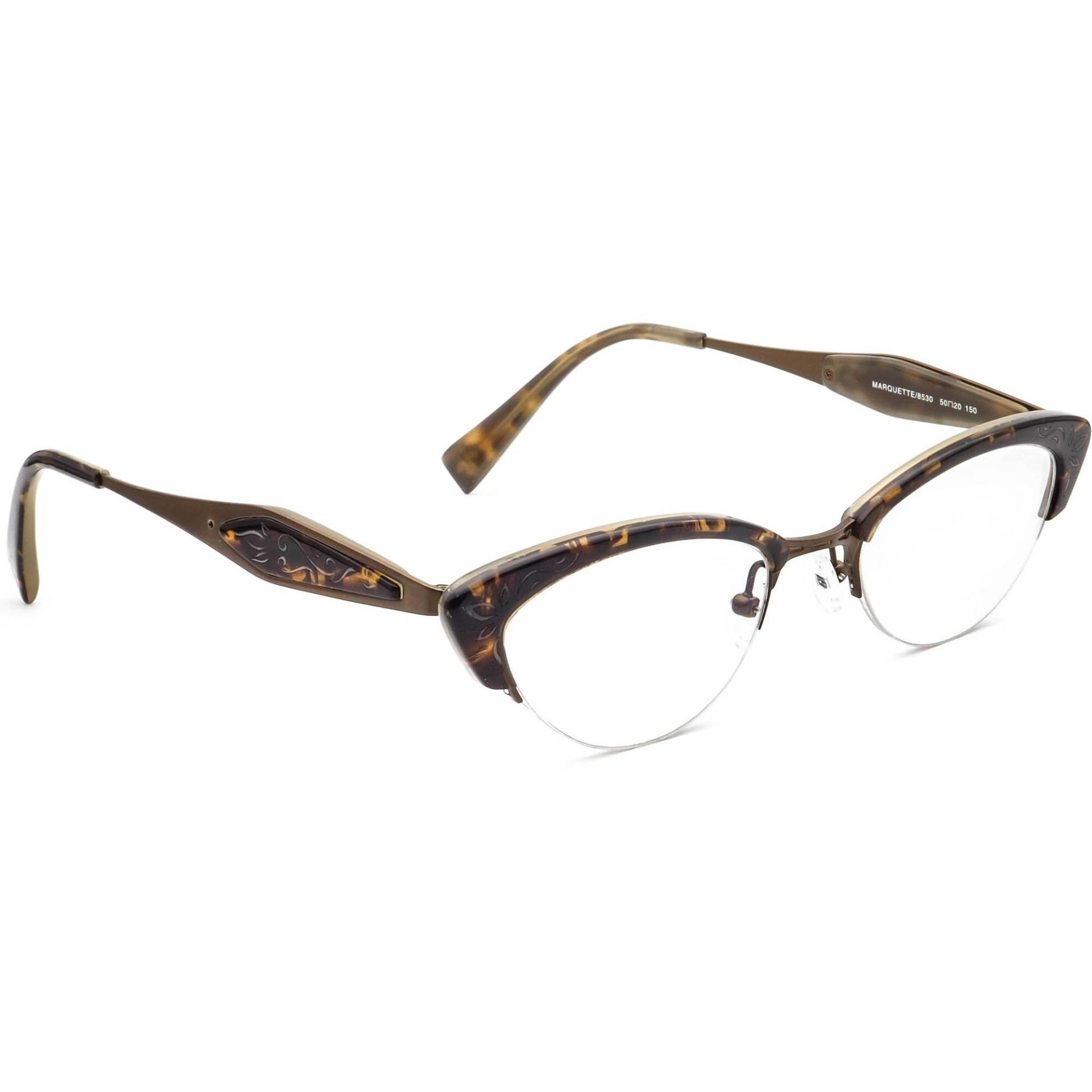 Seraphin Brille Marquette/8530 Schildkröte Halbrand Japan 50[]20 150 Handmade von AfsharOptics