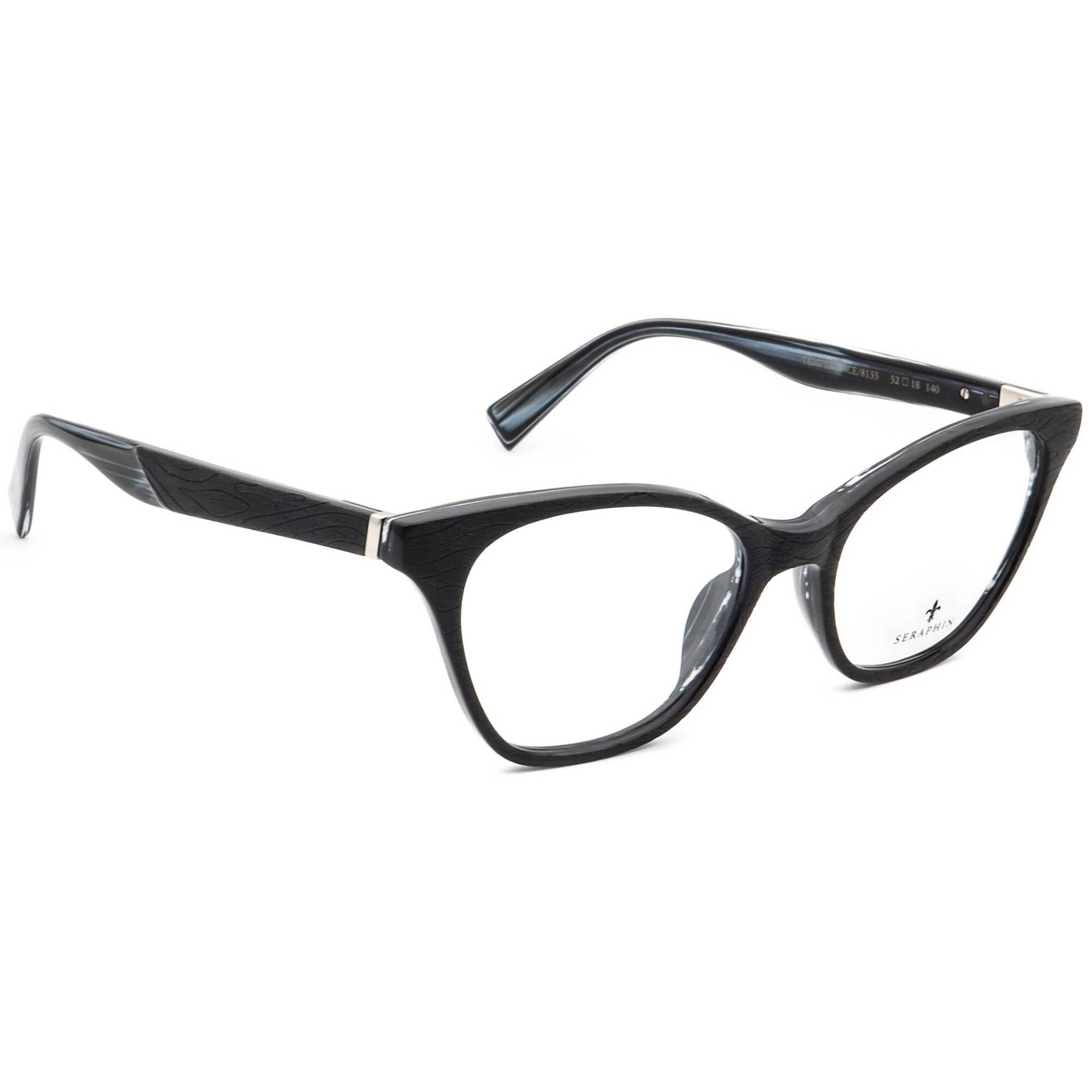 Seraphin Brille Temperance/8155 Black Cat Eye Frame Japan 52-18 140 Handmade von AfsharOptics