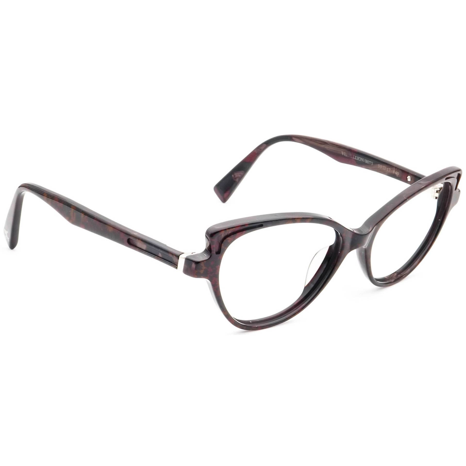 Seraphin Brille Vermillion/8075 Braun-Schwarzes Katzenauge Japan 53-17 140 Handmade von AfsharOptics