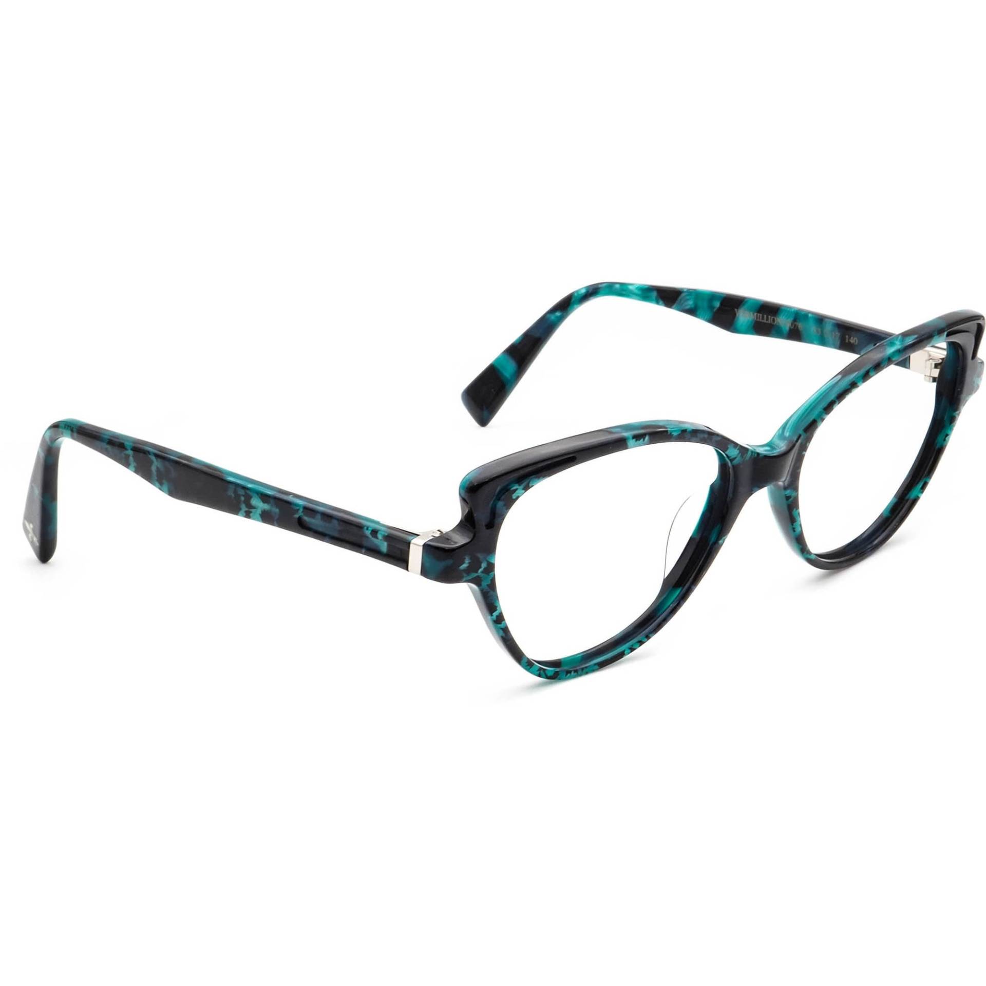 Seraphin Brille Vermillion/8076 Blau&schwarz Marmor Japan 53[]17 140 Handmade von AfsharOptics