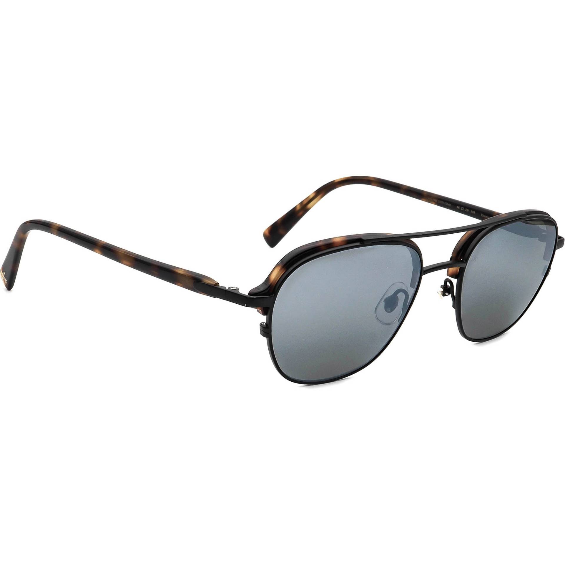 Seraphin Polarisierte Sonnenbrille Winslow Sun/8241 Titanium Schildkröte Pilot 56mm von AfsharOptics