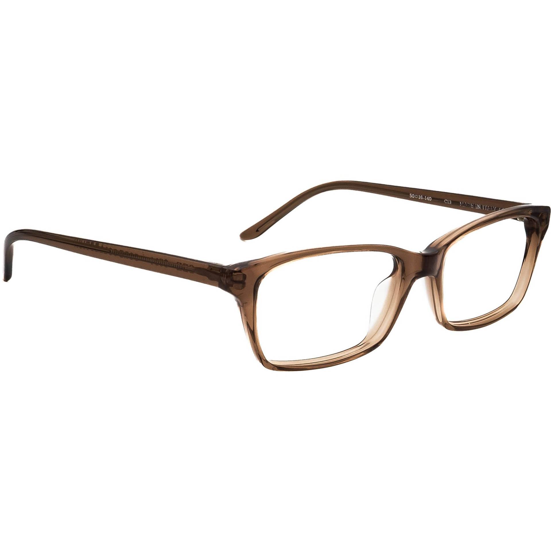 Siehe Brille 0514 C13 Transparent Braun Rechteckig Italien 50[]16 140 von AfsharOptics