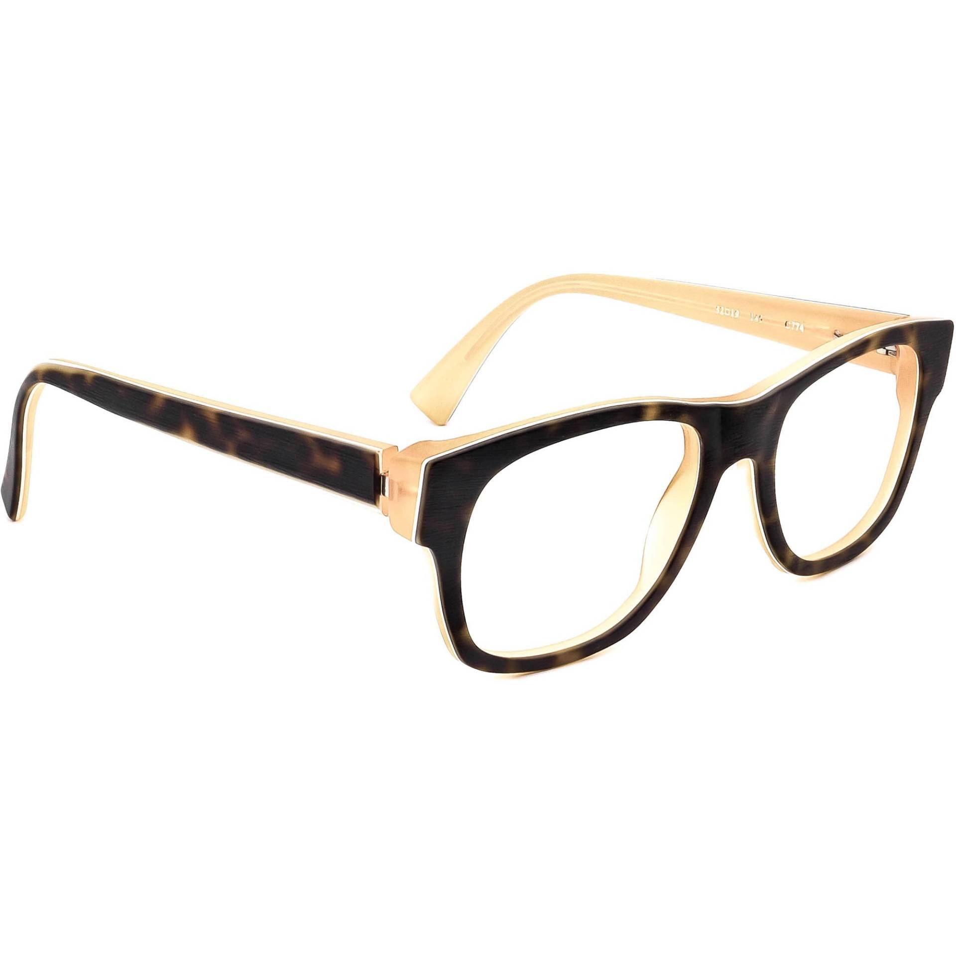 Siehe Brille Sonnenbrillengestell Nur 8510 C774 Schildkröte/Orange Italy 52 Mm Handmade von AfsharOptics