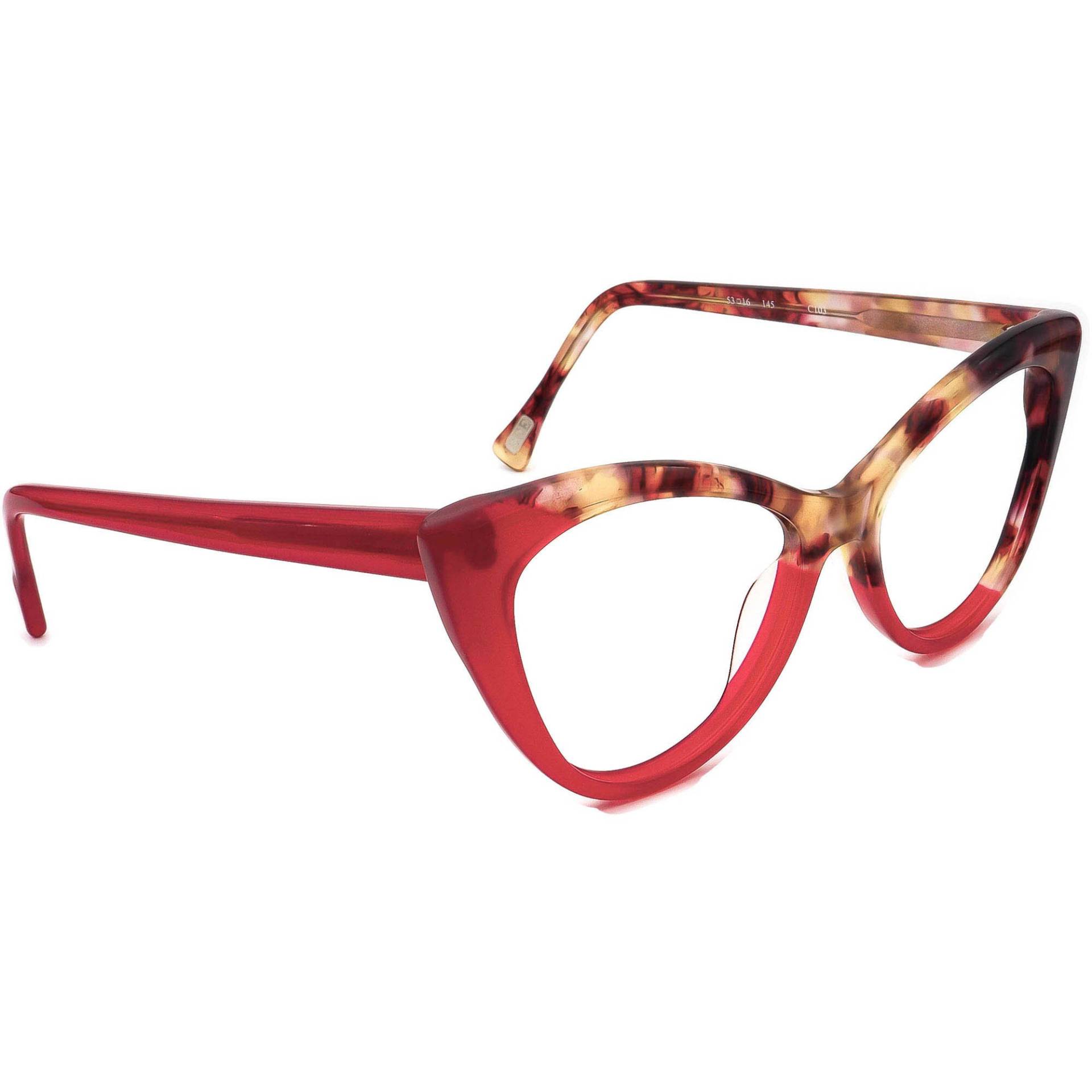 Siehe Eyewear Eyeglasses 3630 C103 Burgund/Multicolor Cat Eye Italy 53[]16 145 von AfsharOptics