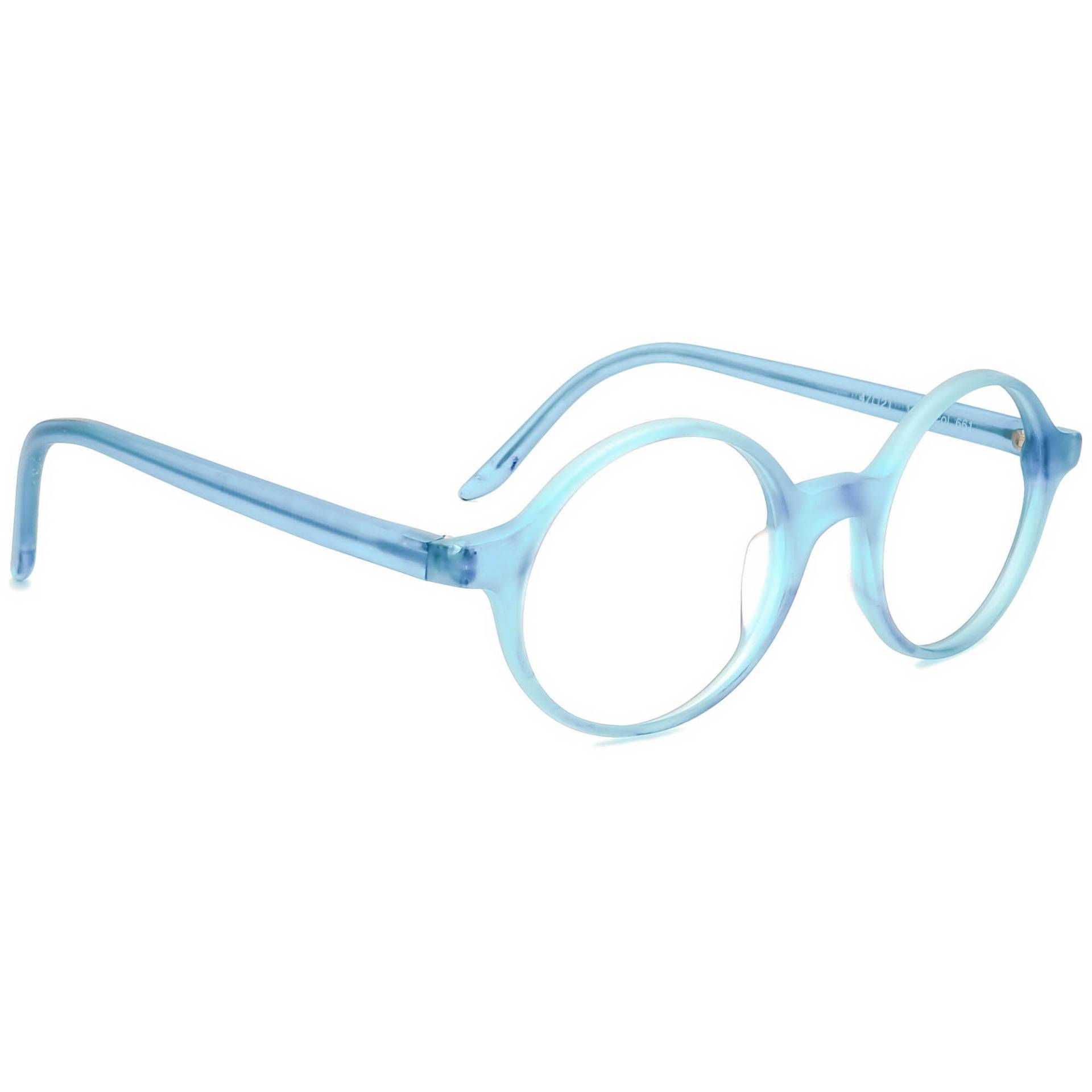 Siehe Eyewear Eyeglasses 3984 Col. 661 Matte Blue Round Frame Italy 47[]21 140 von AfsharOptics