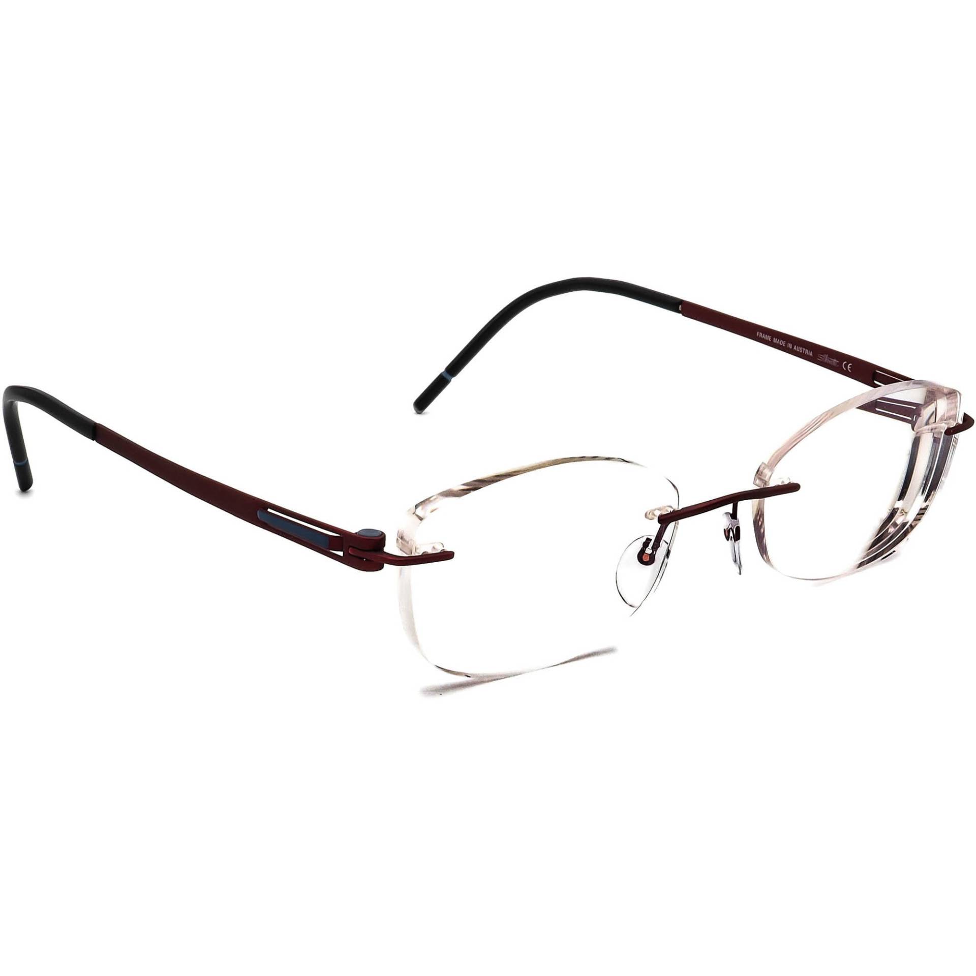 Silhouette Brille 4419 40 6062 5369 Titan Burgund Rimless Austria 54-19 150 von AfsharOptics