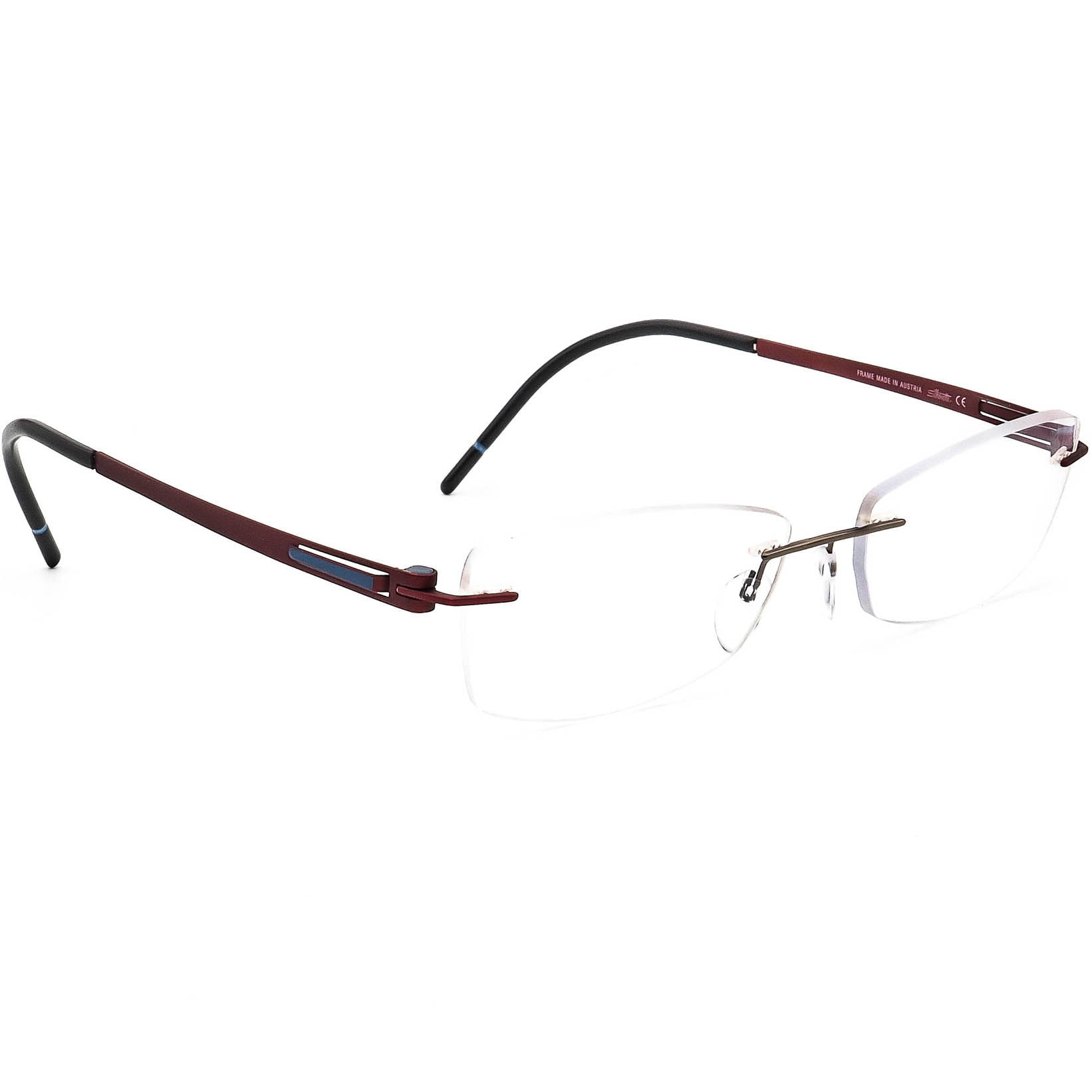 Silhouette Brille 4419 40 6062 5369 Titan Burgund Rimless Austria 54-19 150 von AfsharOptics