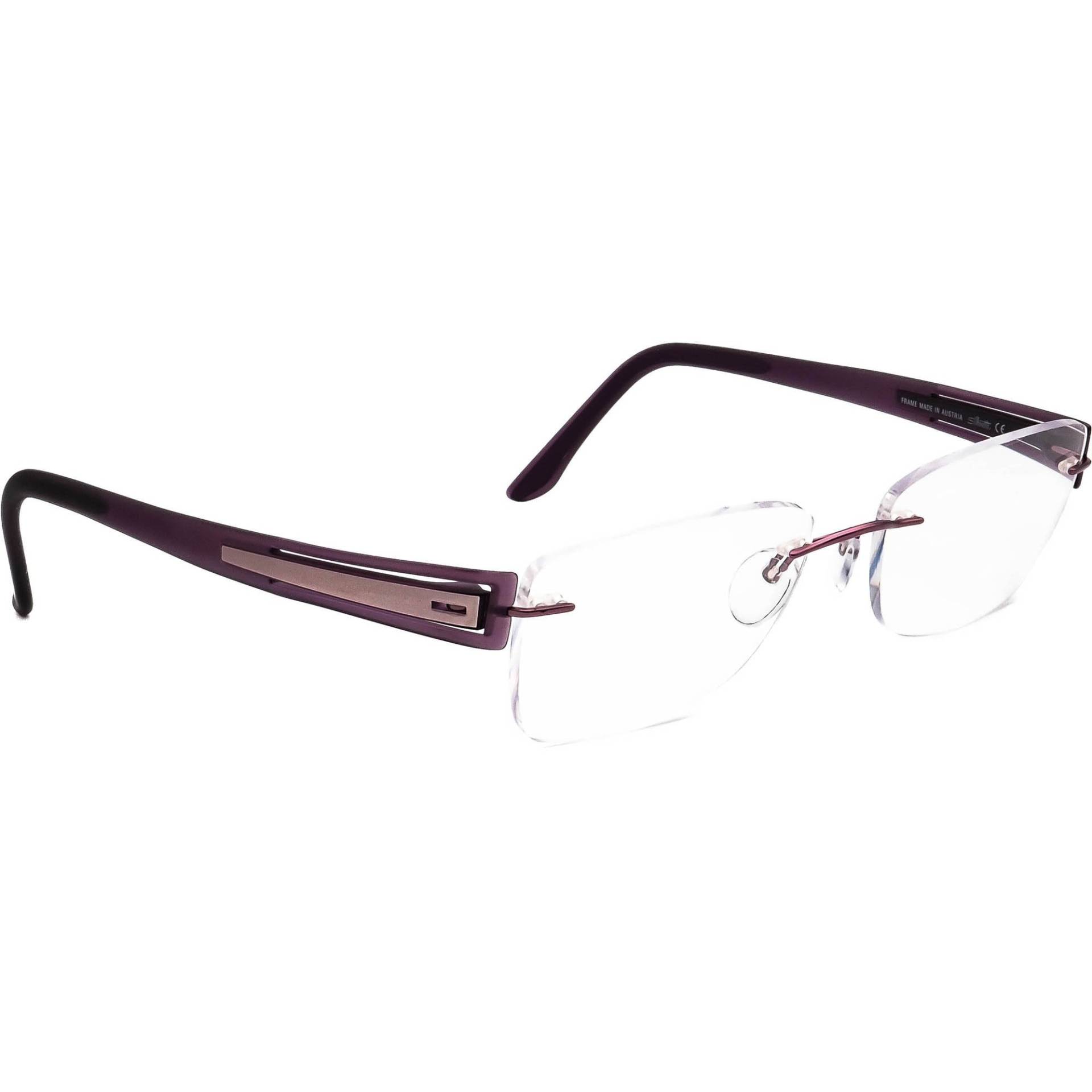 Silhouette Brille 5231 40 6052 Titan Lila Randlos Rahmen Österreich 52[]17 135 von AfsharOptics