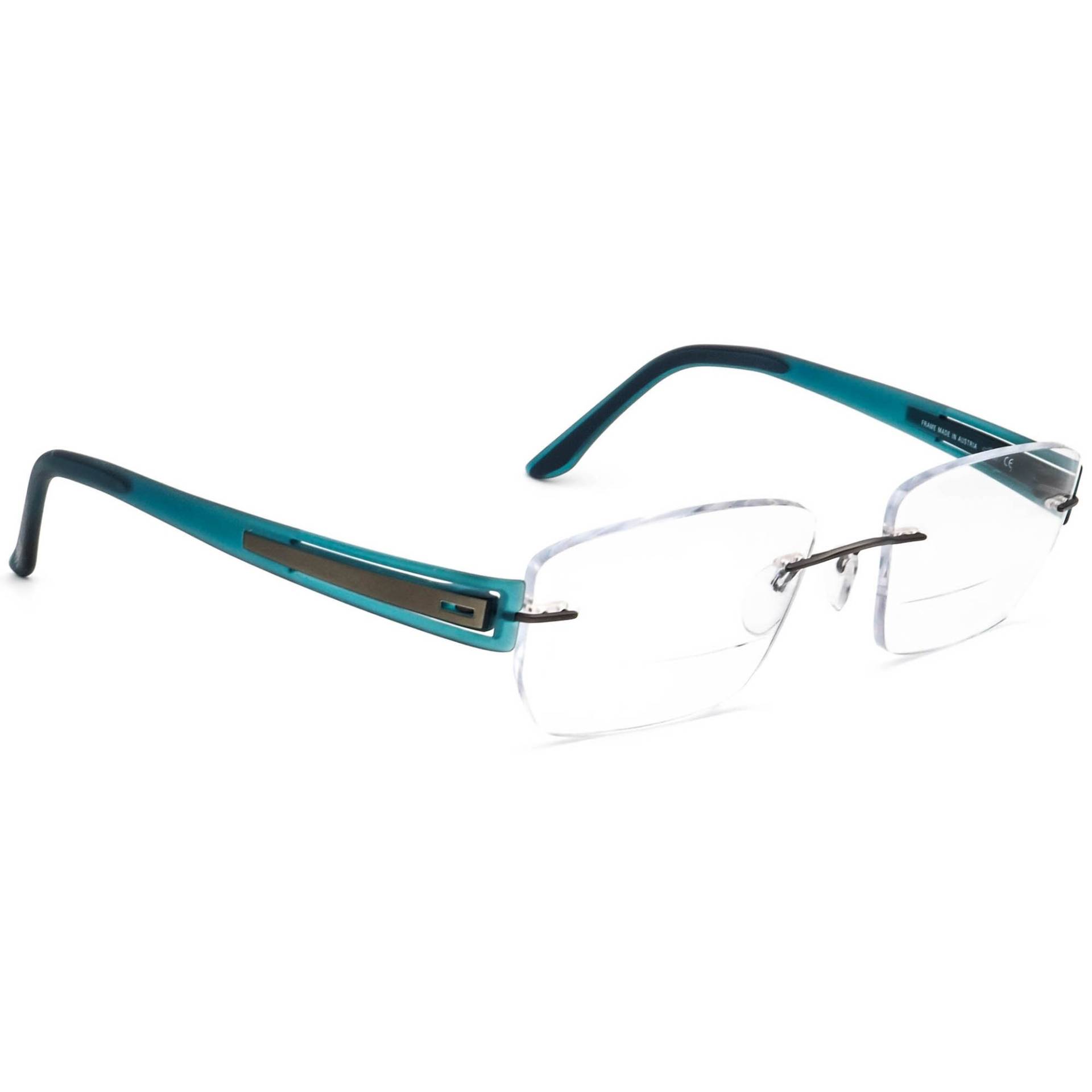 Silhouette Brille 5231 60 6057 Titan Gunmetal/Blau Randlos Österreich 51-17 135 von AfsharOptics