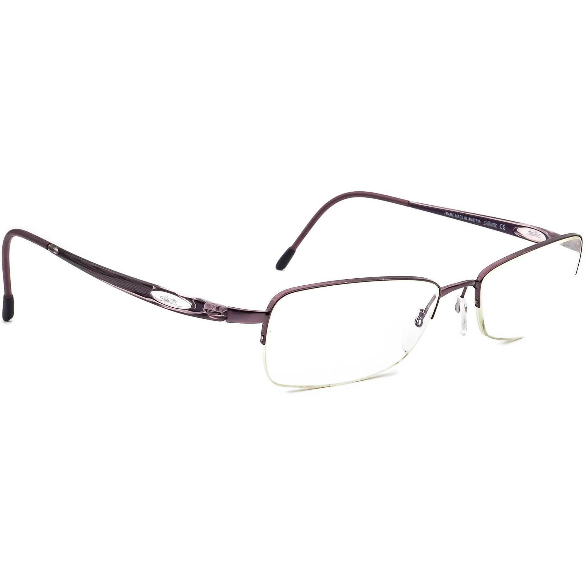 Silhouette Brille 6613 40 6052 Lila Halbrand Rahmen Österreich 52[]16 130 von AfsharOptics