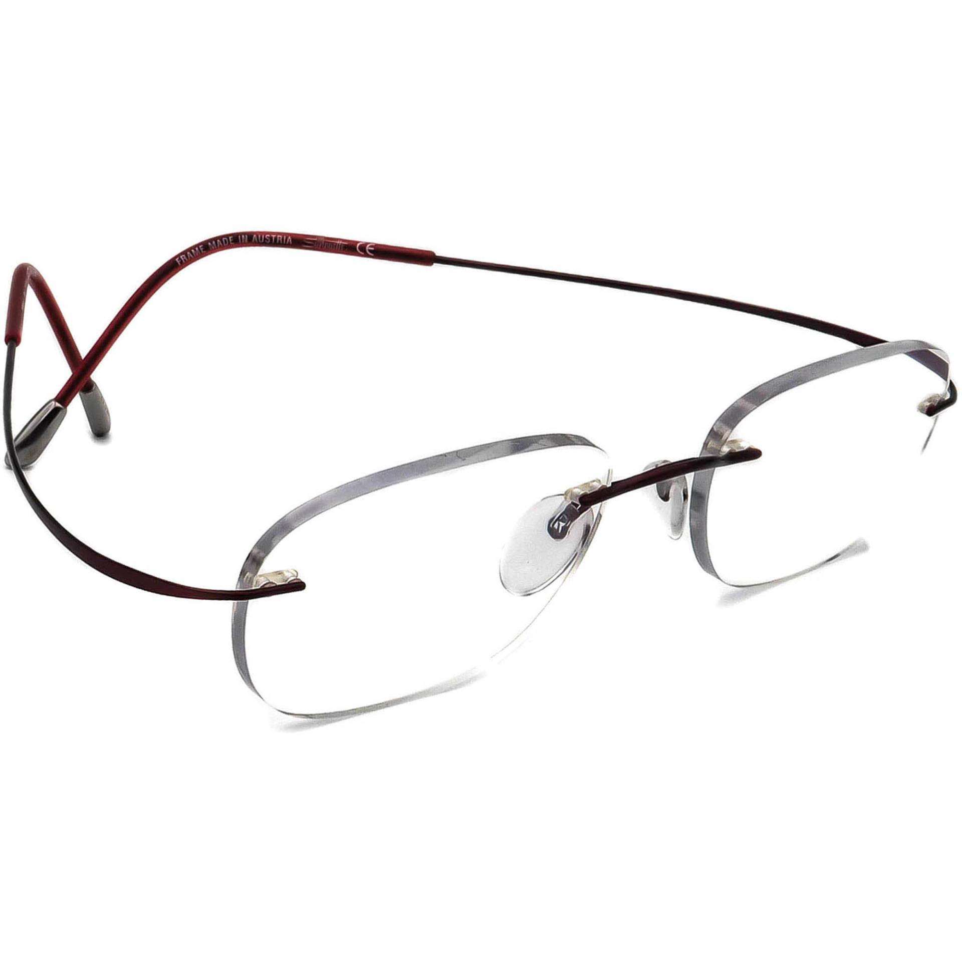 Silhouette Brille 6624 40 6104 Titan Burgund Randlos Österreich 49[]17 140 von AfsharOptics