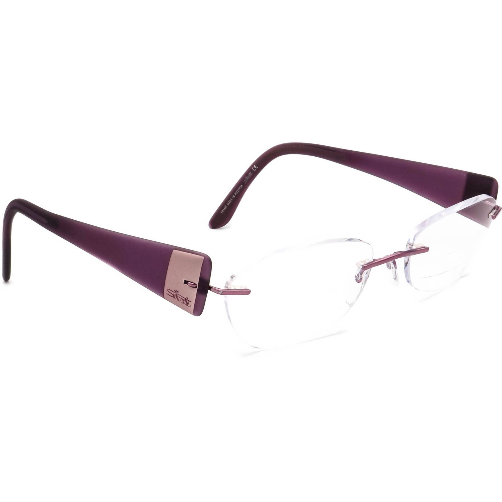 Silhouette Brille 6667 40 6056 Lila Randlos Rahmen Österreich 51[]17 140 von AfsharOptics