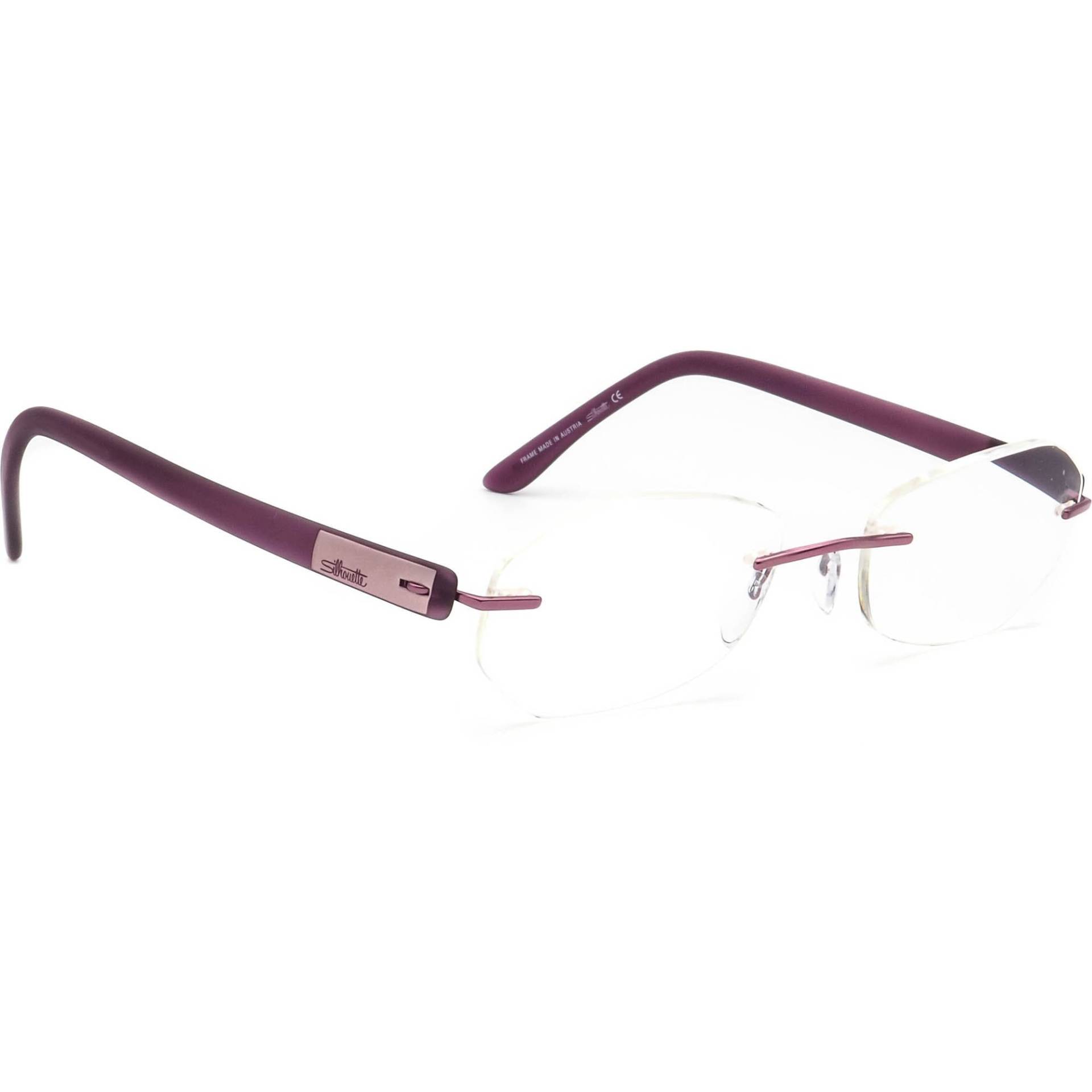 Silhouette Brille 7608 40 6056 Lila Randlos Rahmen Österreich 51[]17 135 von AfsharOptics