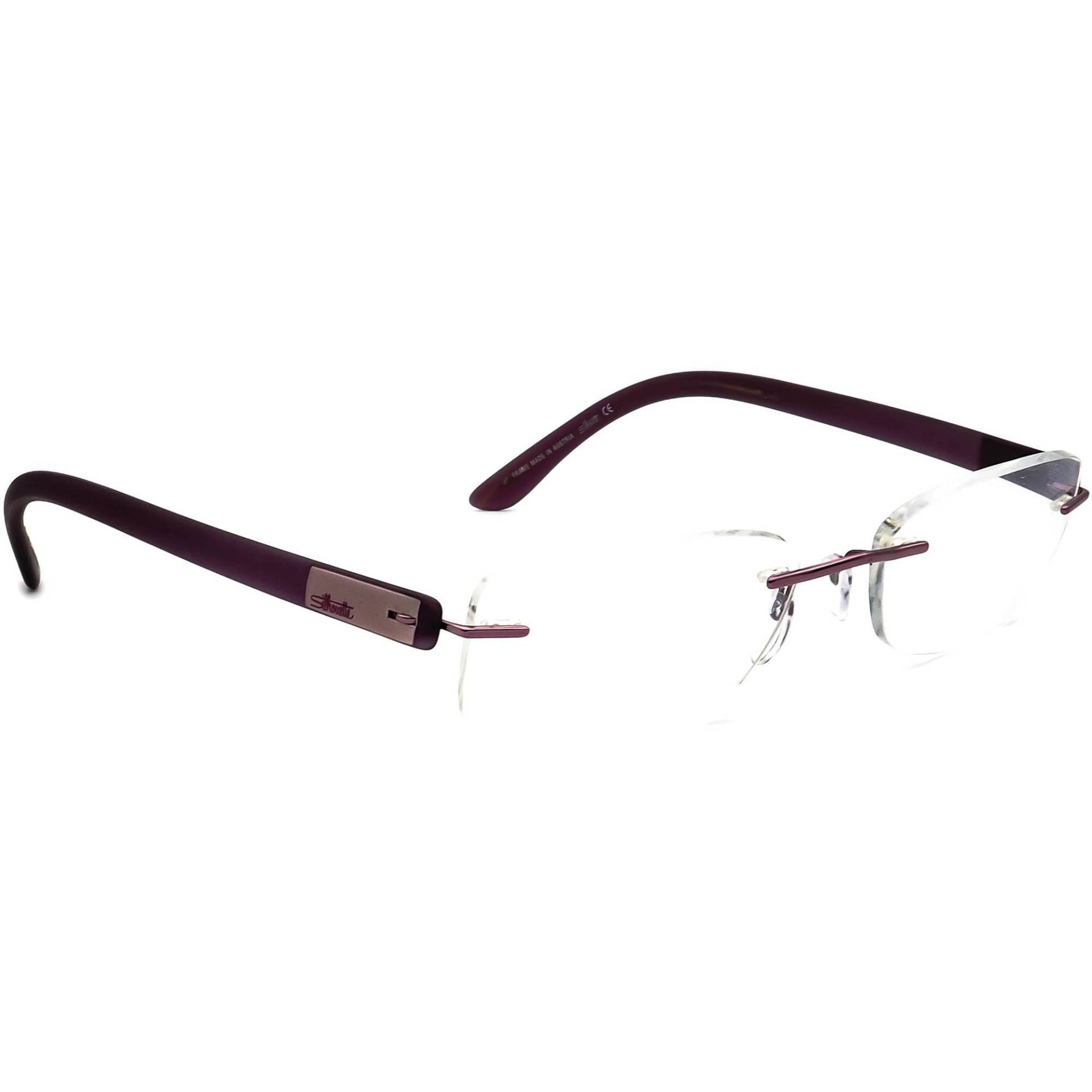 Silhouette Brille 7608 40 6056 Lila Randlos Rahmen Österreich 51[]19 140 von AfsharOptics