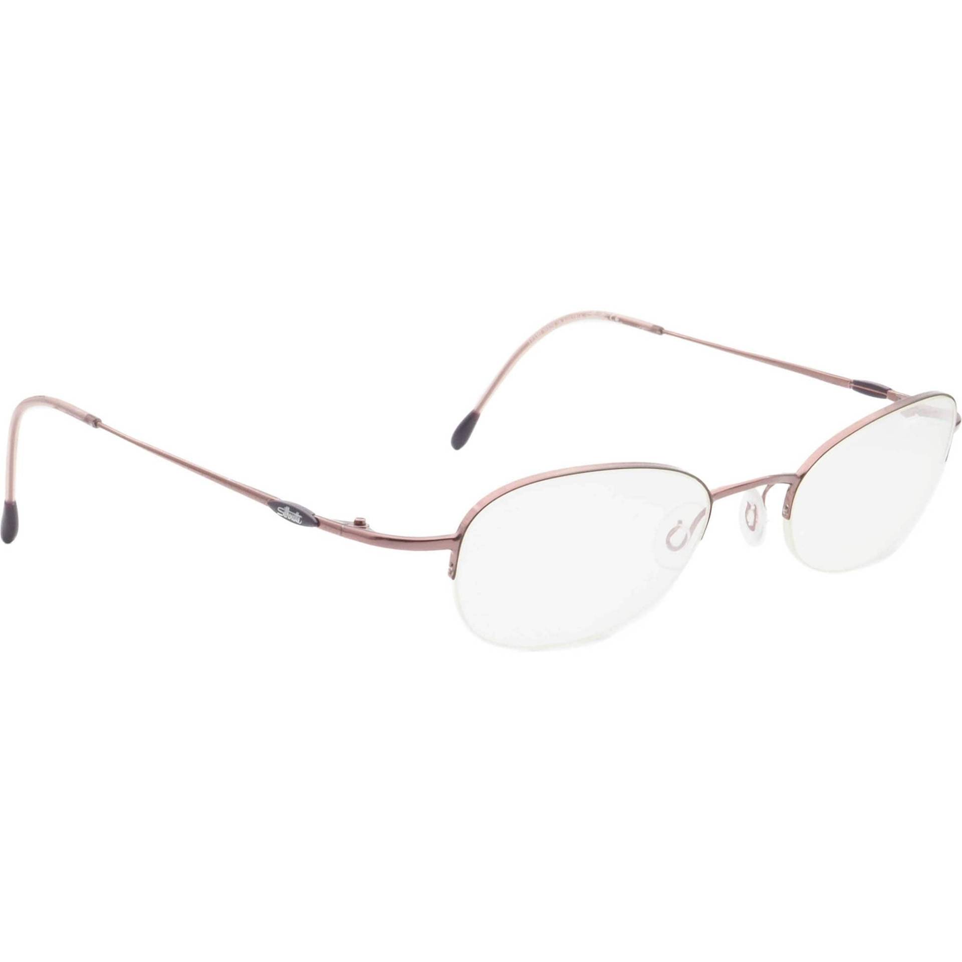 Silhouette Brille M 6467 /45 V 6051 Pink Halbrand Metall Austria 47[]20 130 von AfsharOptics