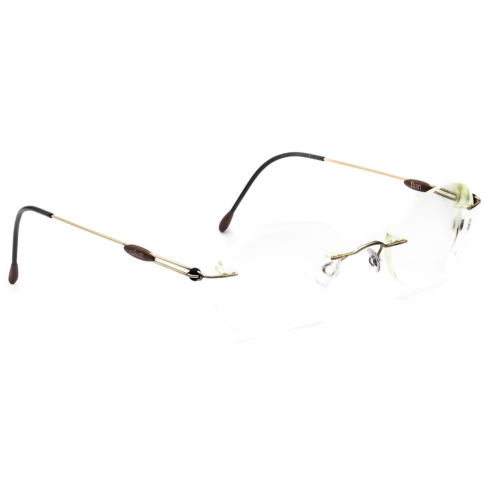 Silhouette Brille M 7374 /20 V 6059 Titan Gold Randlos Österreich 47[]21 130 von AfsharOptics