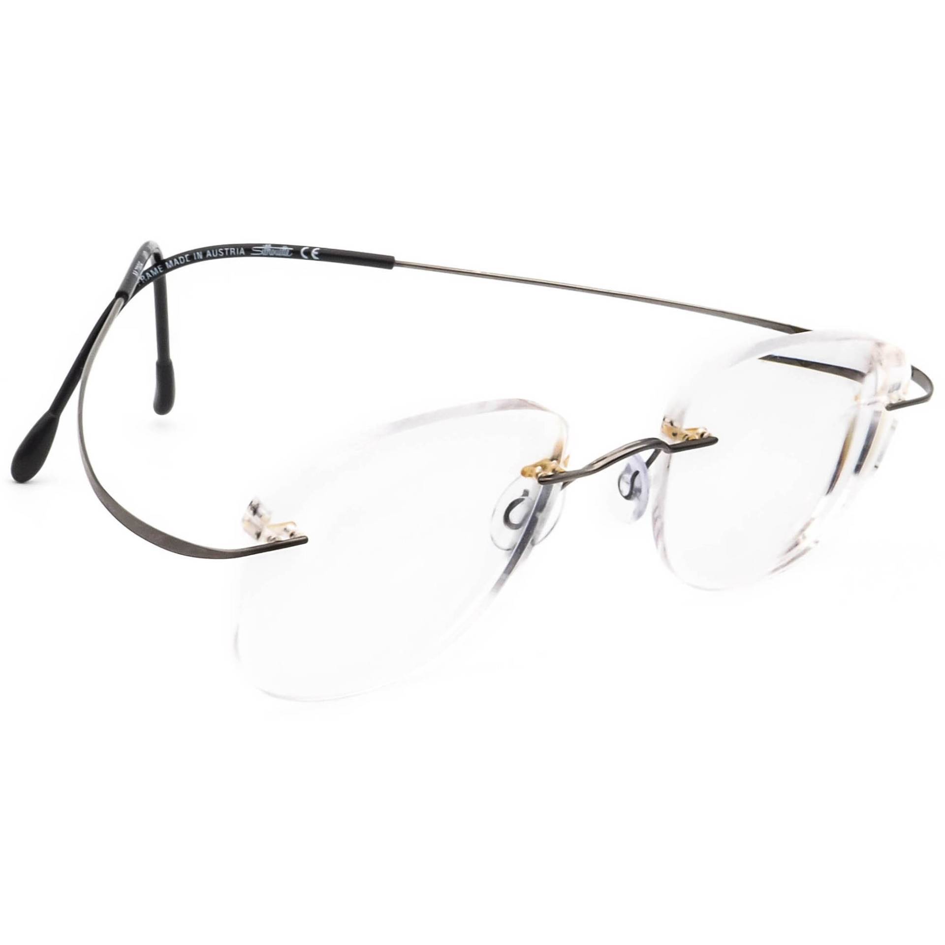 Silhouette Brille M 7395 V 6056 Titan Gunmetal Randlos Österreich 48[]19 140 von AfsharOptics