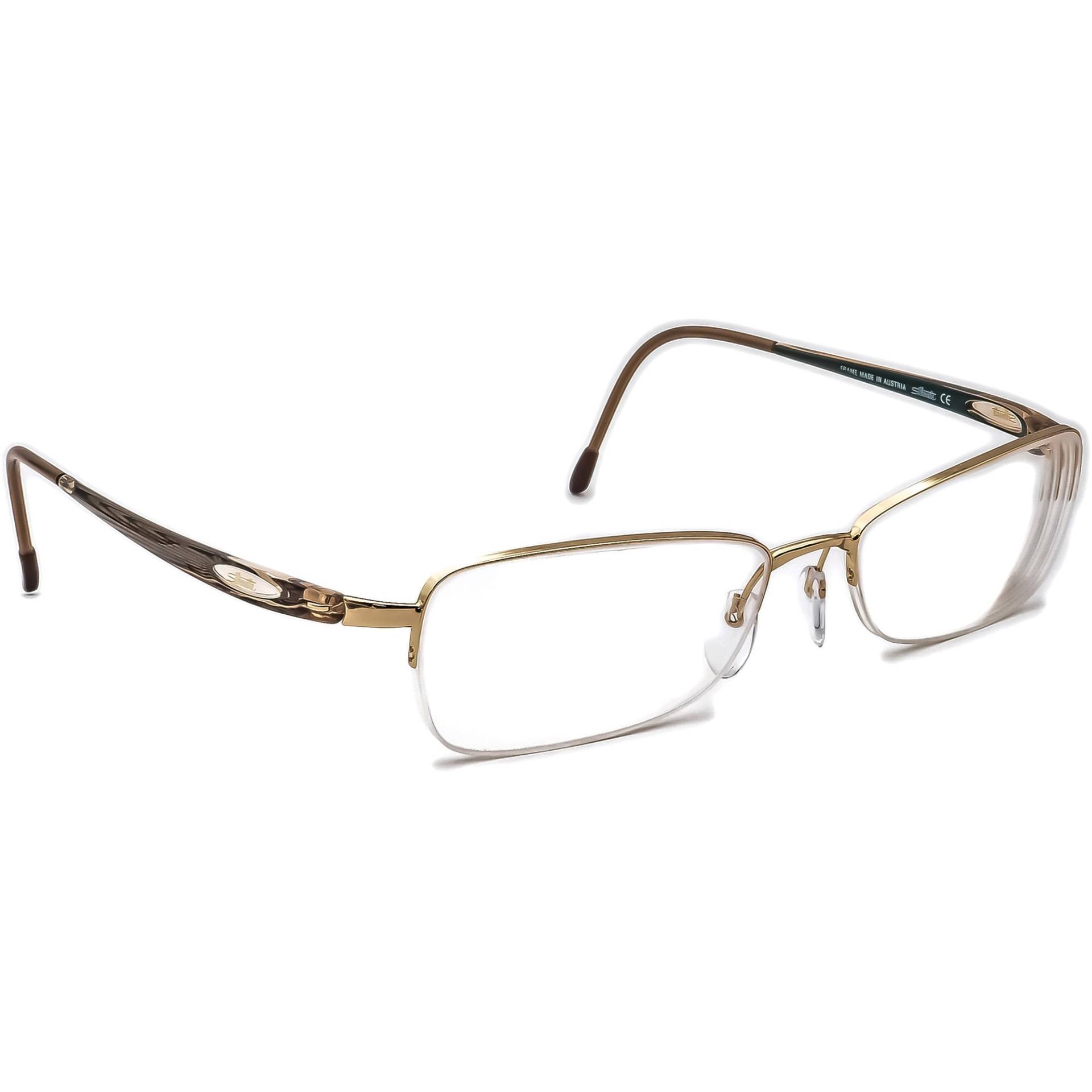 Silhouette Damen Brille 6613 6051 Gold Halbrand Rahmen Österreich 52[]16 130 von AfsharOptics