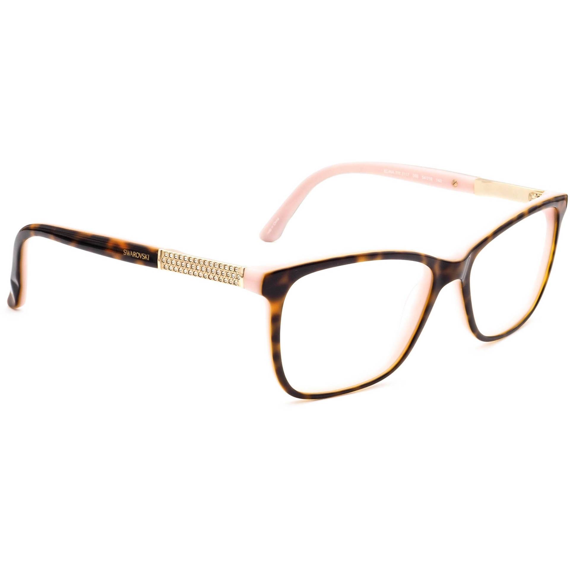 Swarovski Brille Elina Sw 5117 056 Schildkröte Auf Pink Square Frame 54[]16 140 von AfsharOptics