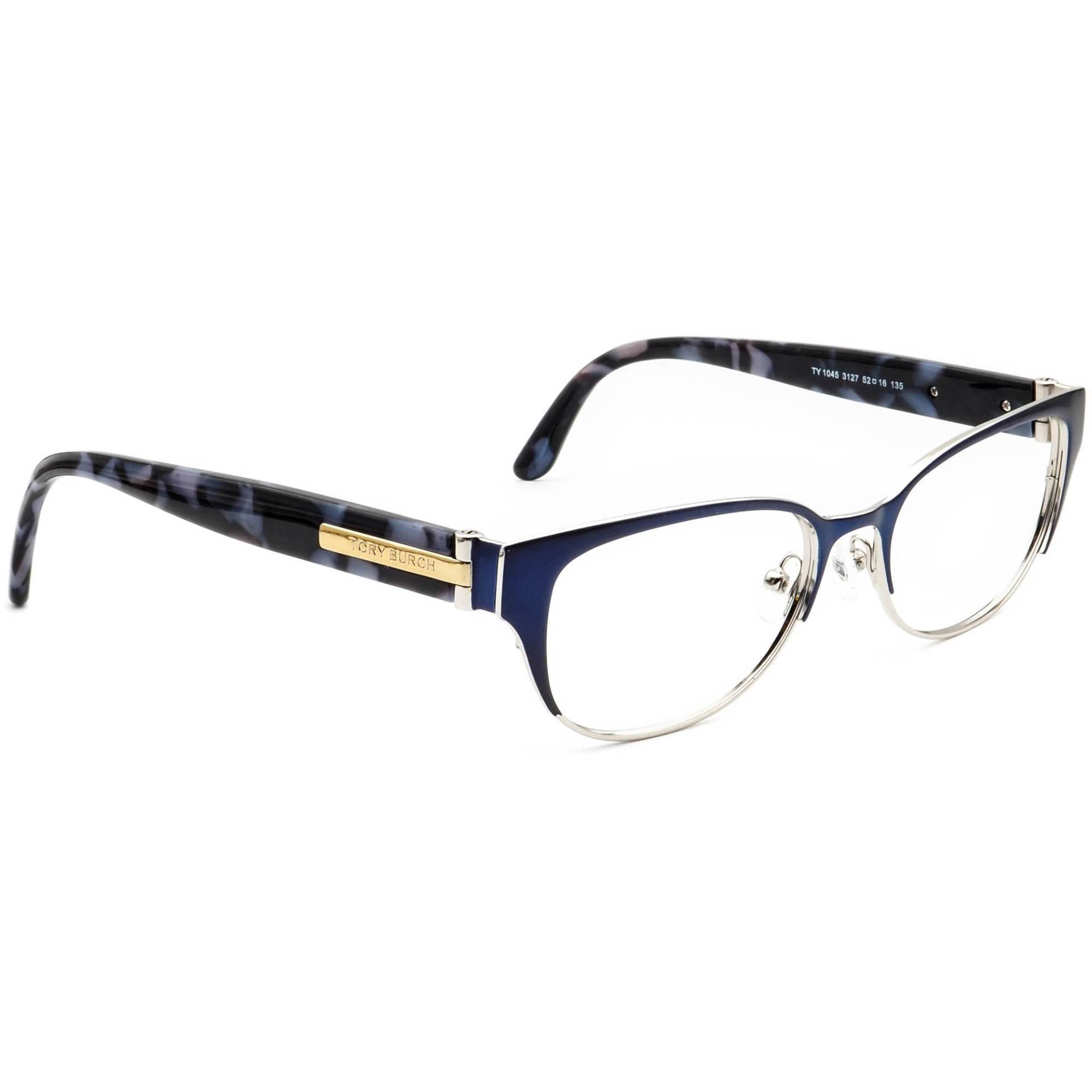 Tory Burch Damen Brille Ty 1045 3127 Blau&silber Stirnlinienrahmen 52[]16 135 von AfsharOptics