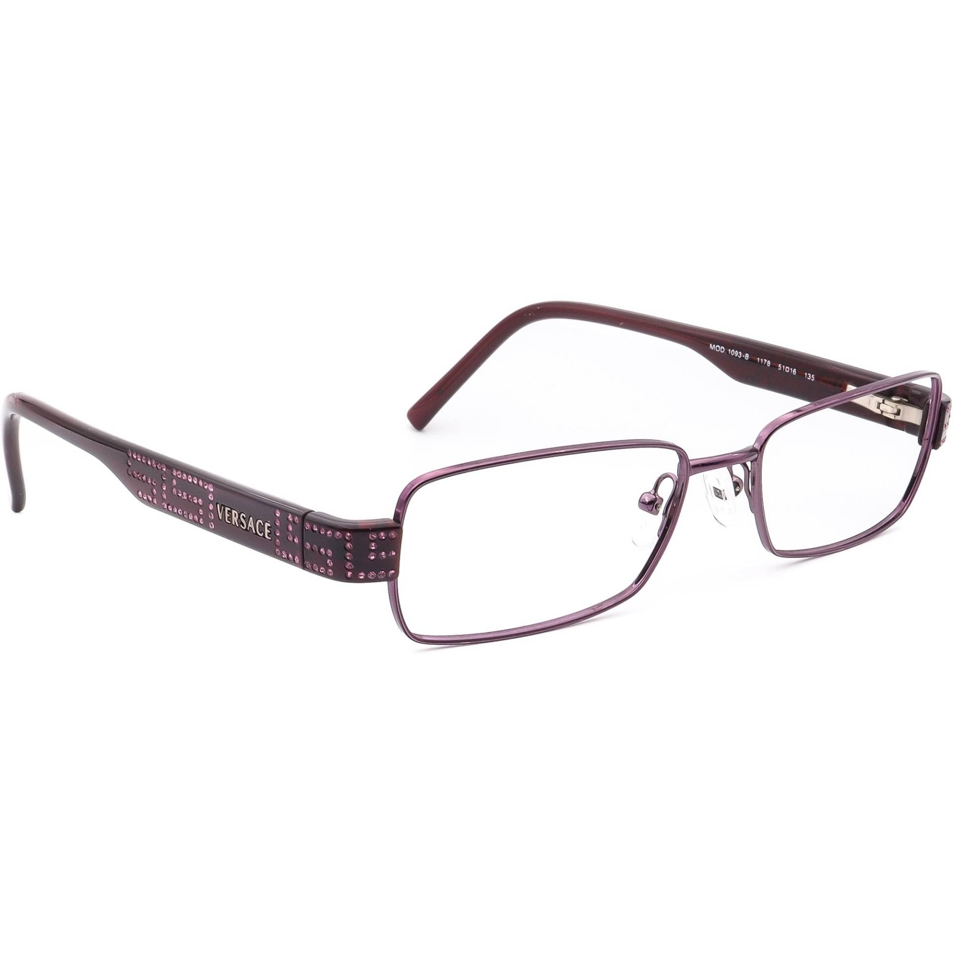 Versace Brille Mod. 1093-B 1178 Lila/Burgund Rahmen Italien 51[]16 135 von AfsharOptics