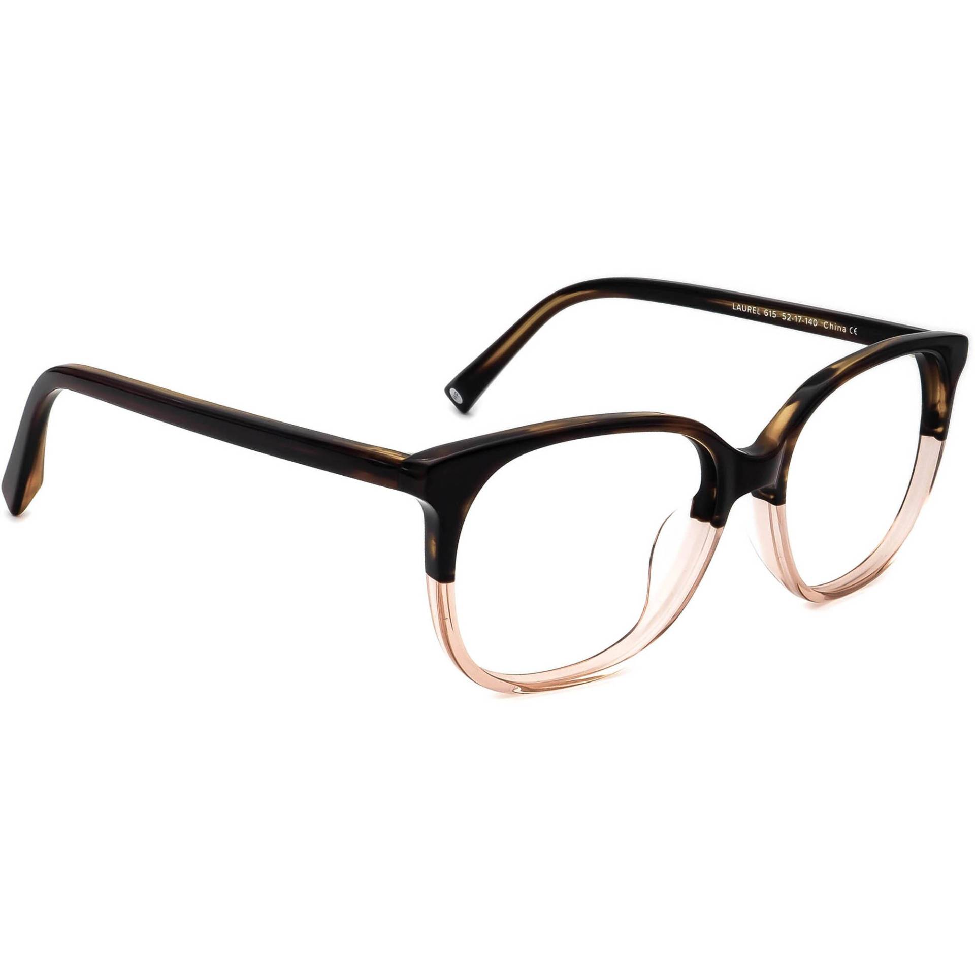 Warby Parker Brille Laurel 615 Gestreift Braun/Klar Quadrat Rahmen 52[]17 140 von AfsharOptics