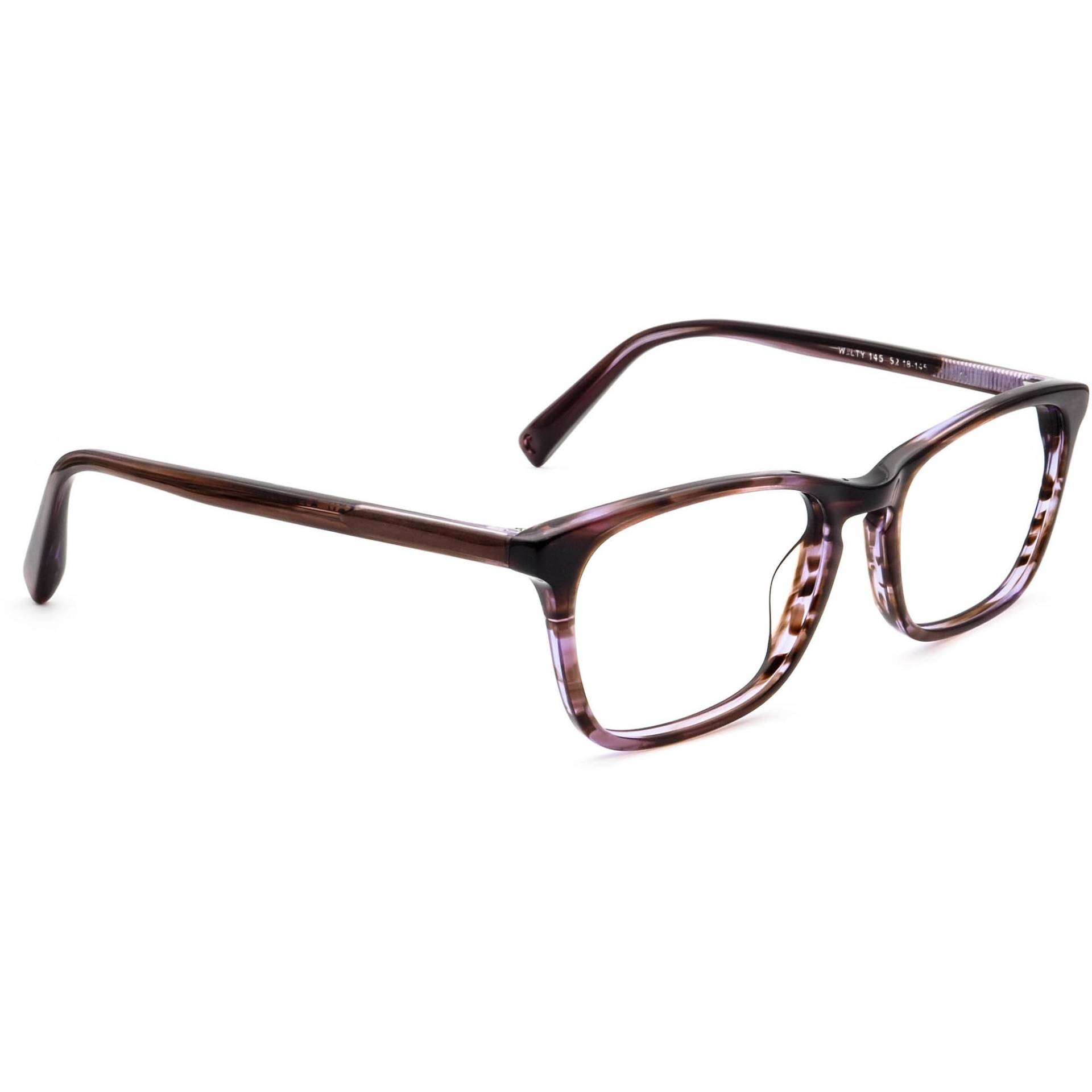 Warby Parker Brille Welty 145 Violette Schildkröte Rechteckiger Rahmen 52[]18 von AfsharOptics